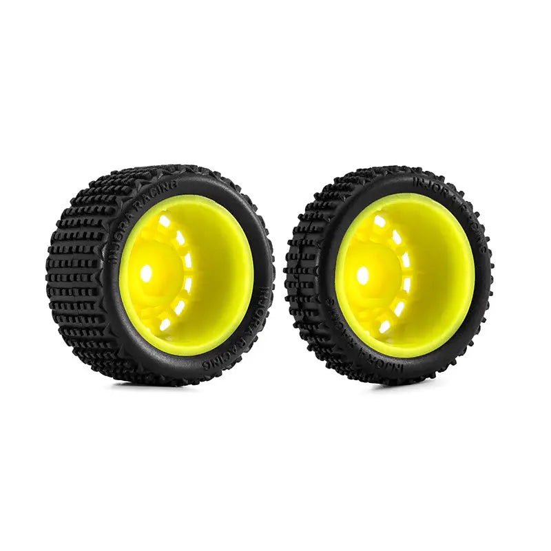4 roues jaune INJORA buggy Losi Micro-B 1/24 - MBT01-YE