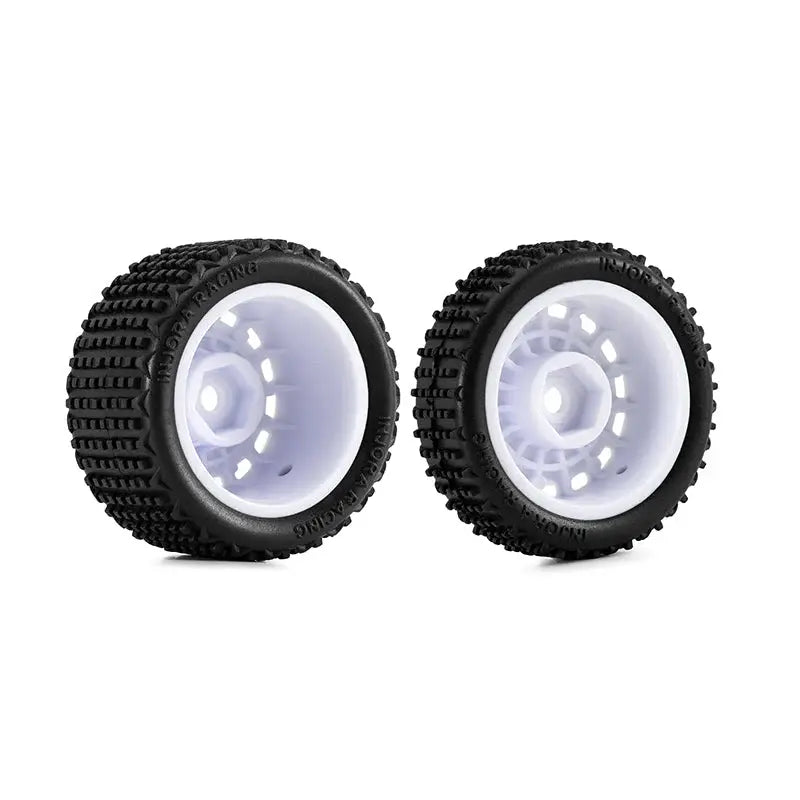 4 roues blanc INJORA buggy Losi Micro-B 1/24 - MBT01-WH