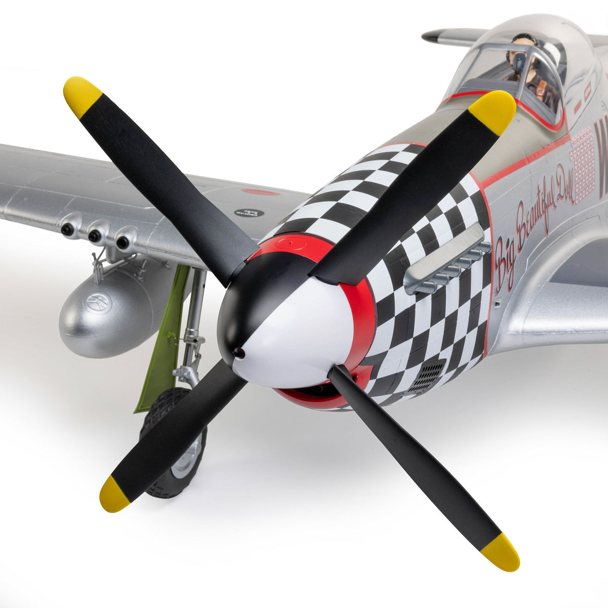Avion E-flite P-51D Mustang 1,5 m PNP avec AS3X+ et SAFE Select EFL-3360 - Breizh Modélisme.