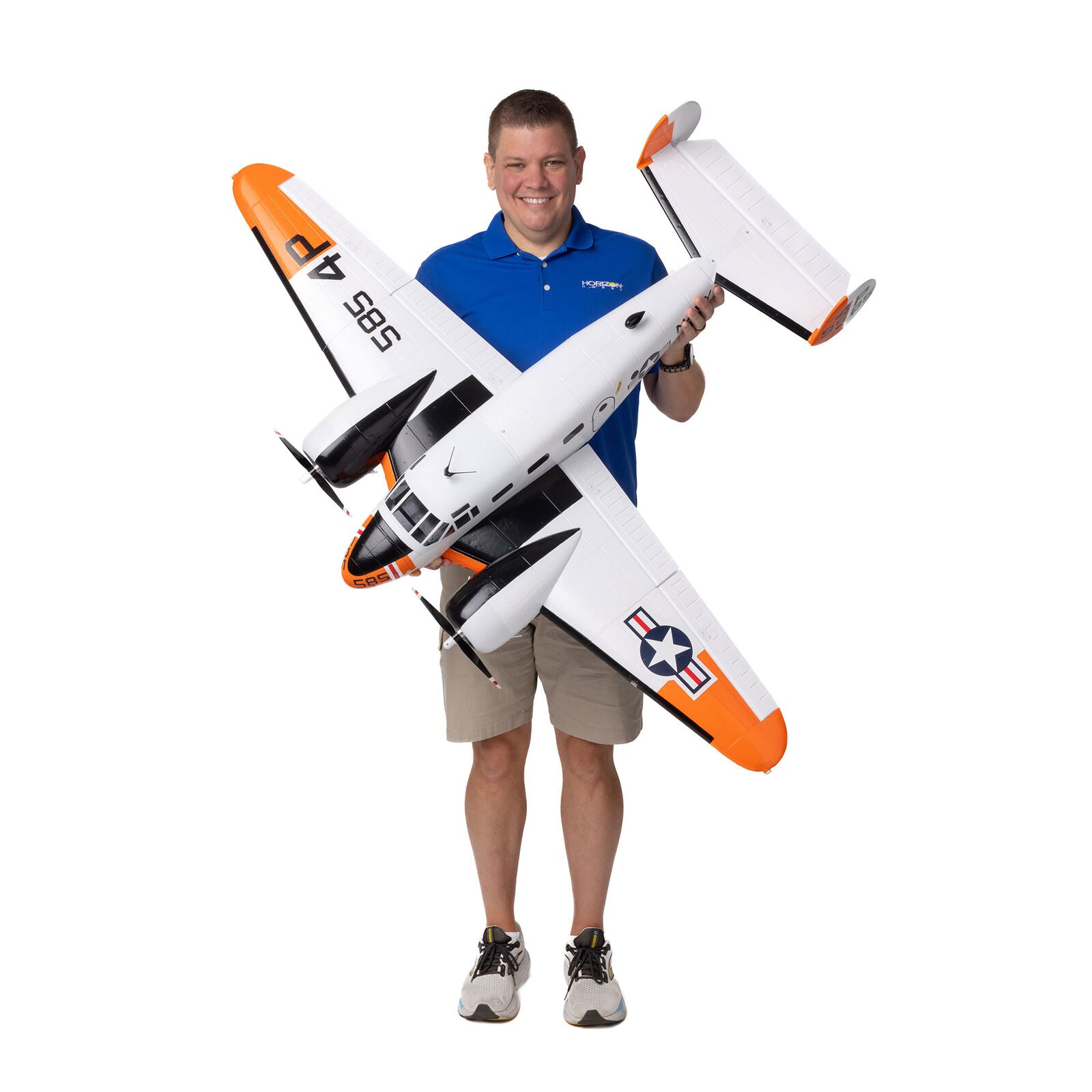 E-Flite Beechcraft D18 RC-45J 1.5m AS3+ SAFE BNF EFL3726