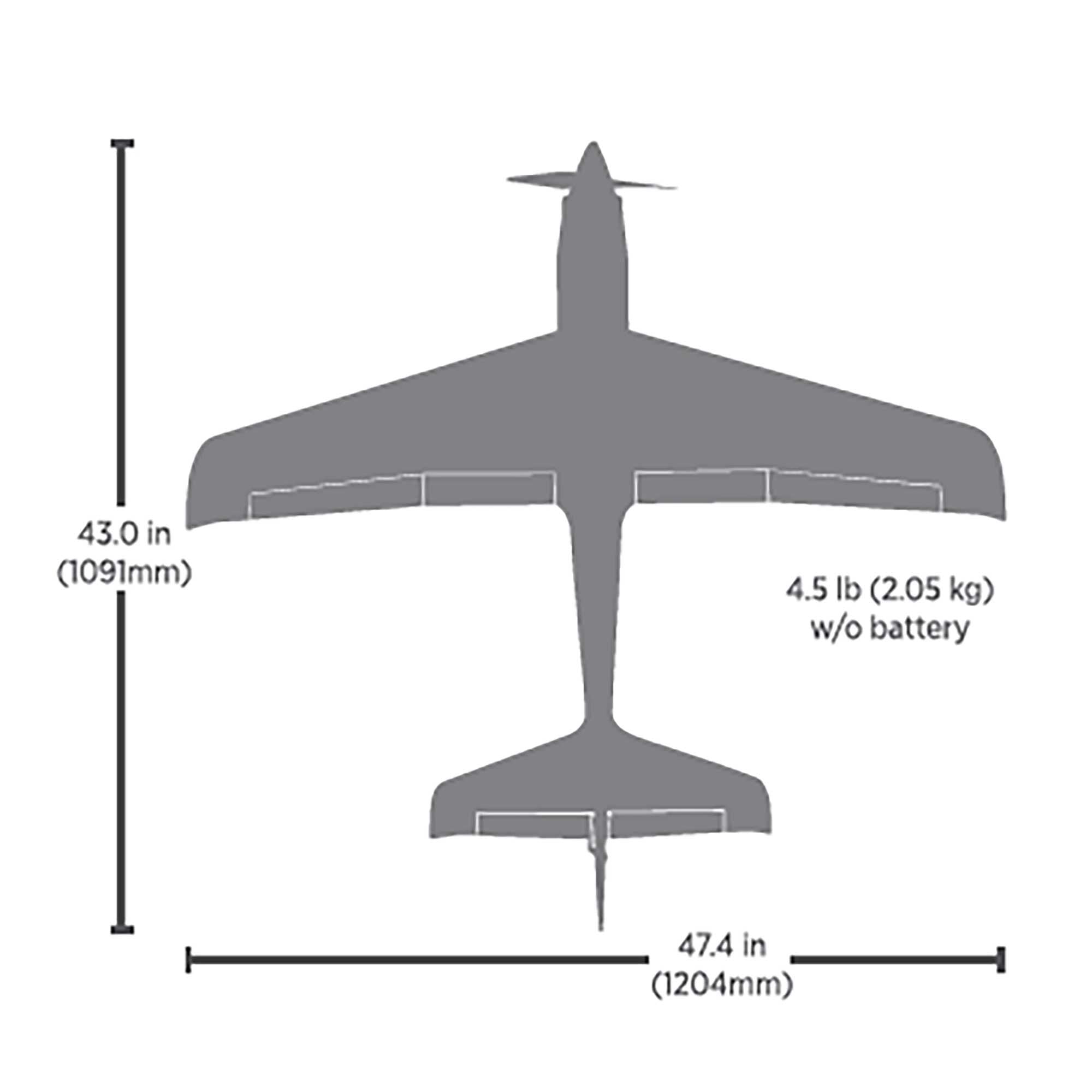 V1200 1.2m BNF Basic avec AS3X+ SAFE EFL120050