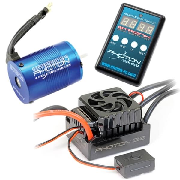 Combo brushless 1/10 Etronix Photon 3.0 50A / moteur 13.0R 2950KV - ET0441