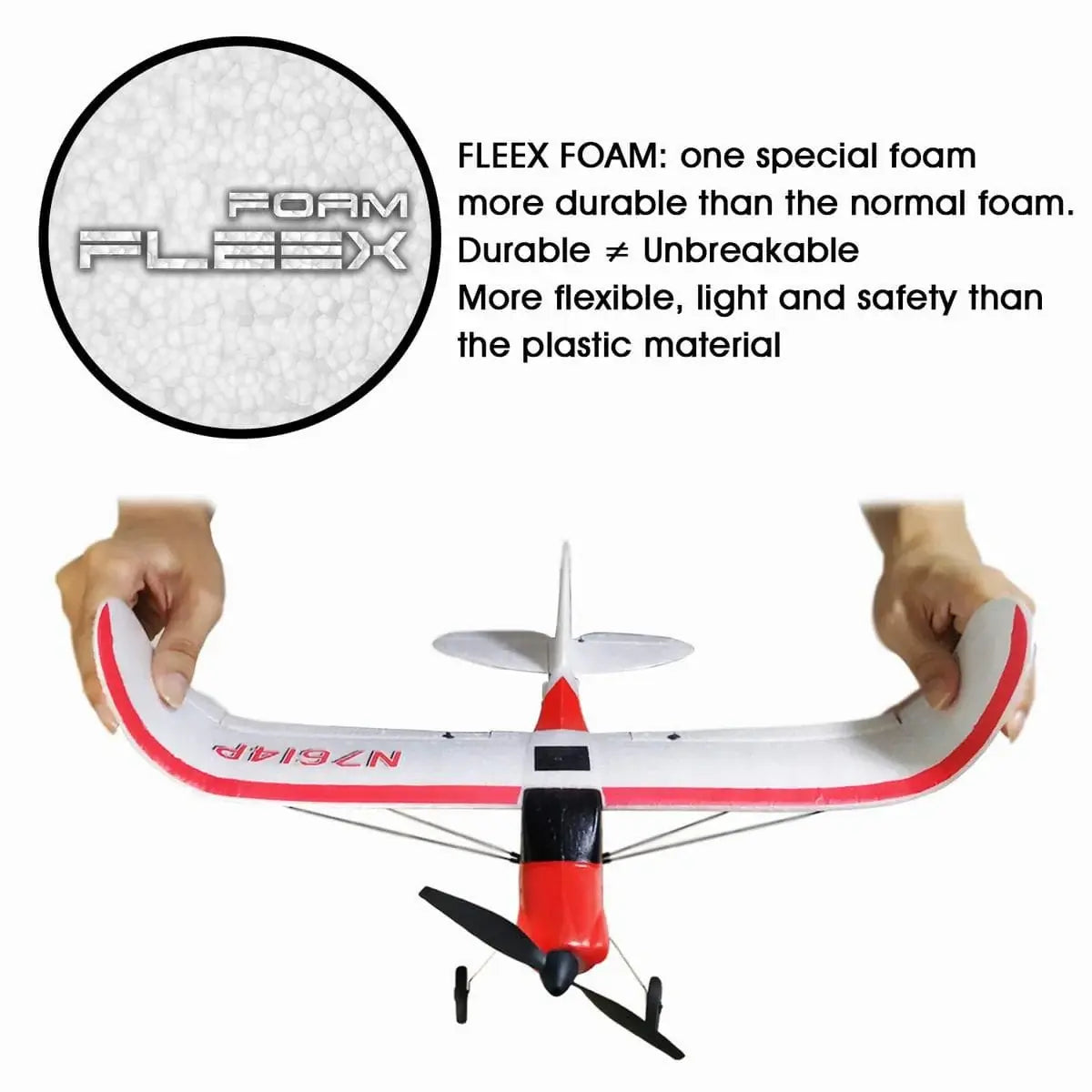 Avion RC débutant V761-4 Volantex SPORT CUB 500 4CH avec stabilisateur de vol