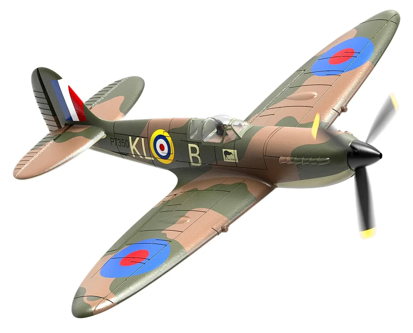 Avion RC débutant V761-12V2B Volantex SPITFIRE avec stabilisateur de vol