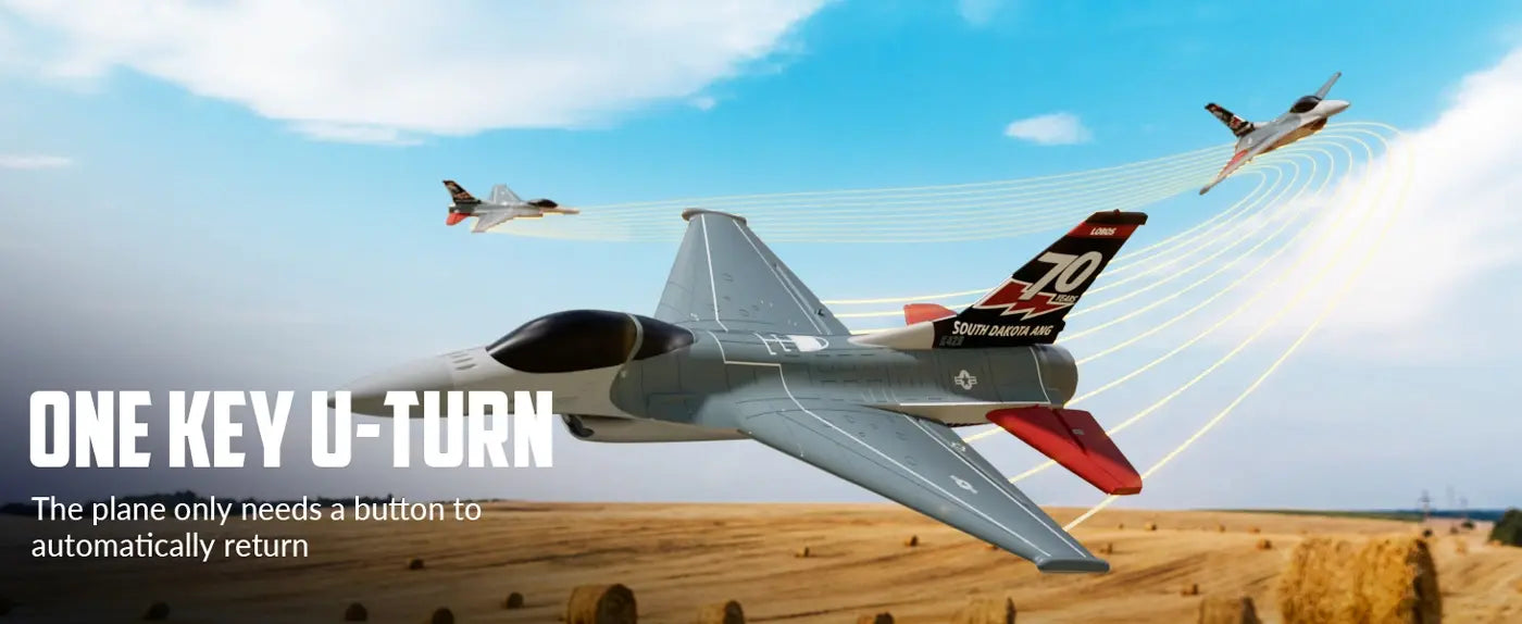 Avion F16 Fighting Falcon Gyro Brushless 4CH 300mm RTF - Breizh Modélisme.
