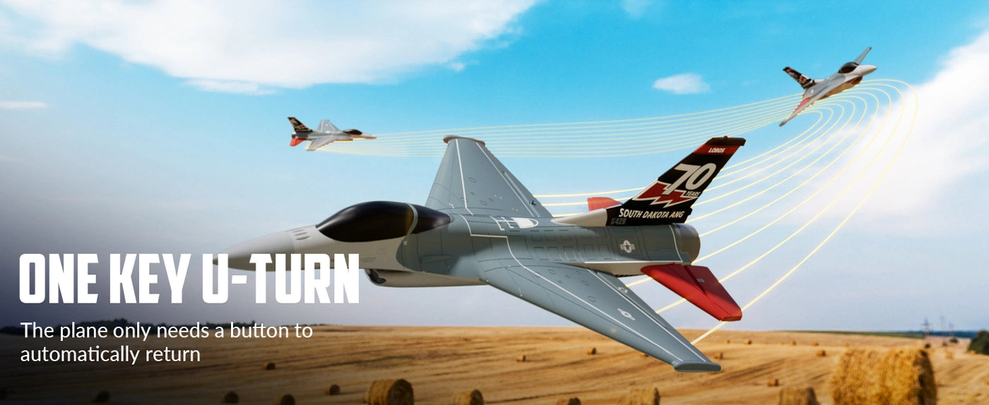 Avion F16 Fighting Falcon Gyro Brushless 4CH 300mm RTF - Breizh Modélisme.