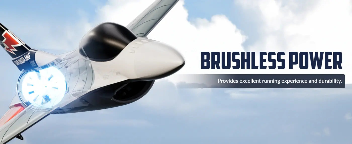Avion F16 Fighting Falcon Gyro Brushless 4CH 300mm RTF - Breizh Modélisme.