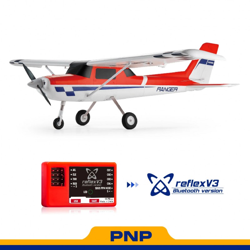 Avion FMS 1220mm Ranger V2 EP PNP reflex V3 rouge FMS147 (sans accu, chargeur, radio)