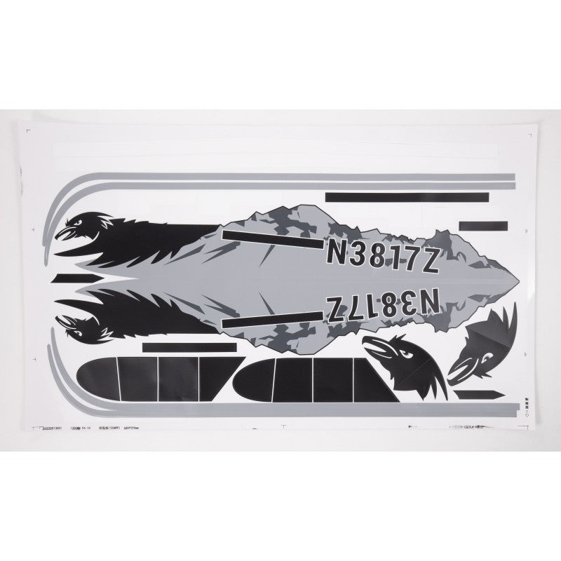 Planche stickers 1300mm PA-18 - Breizh Modélisme.