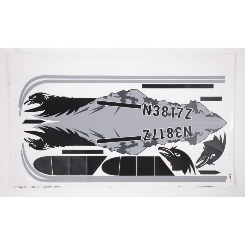 Planche stickers 1300mm PA-18 - Breizh Modélisme.