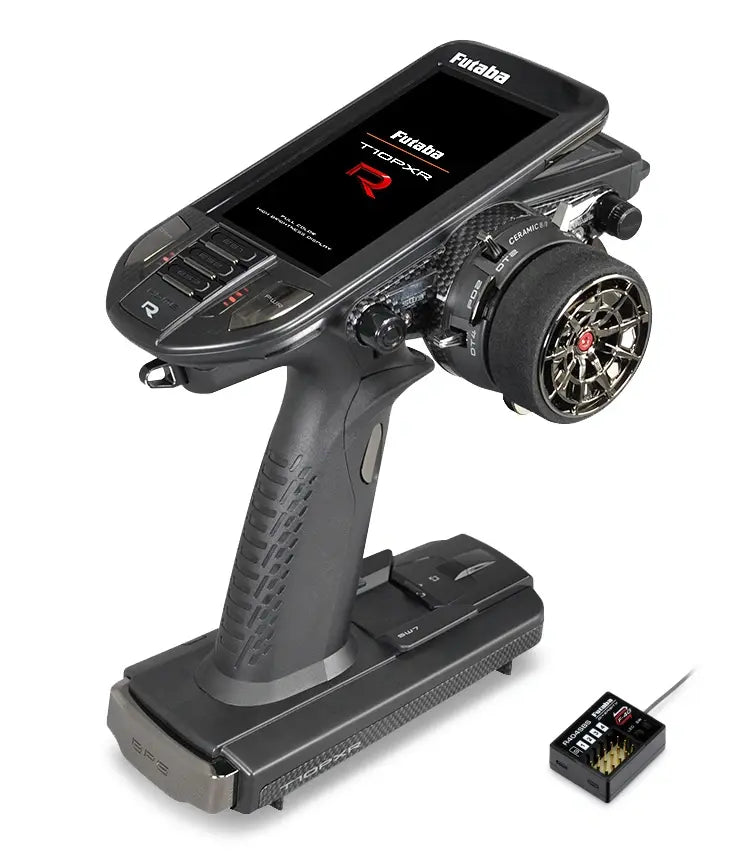 Futaba T10PXR radio F-4G/SR/T-FHSS + récepteur R404SBS 2.4GHz - Breizh Modélisme.