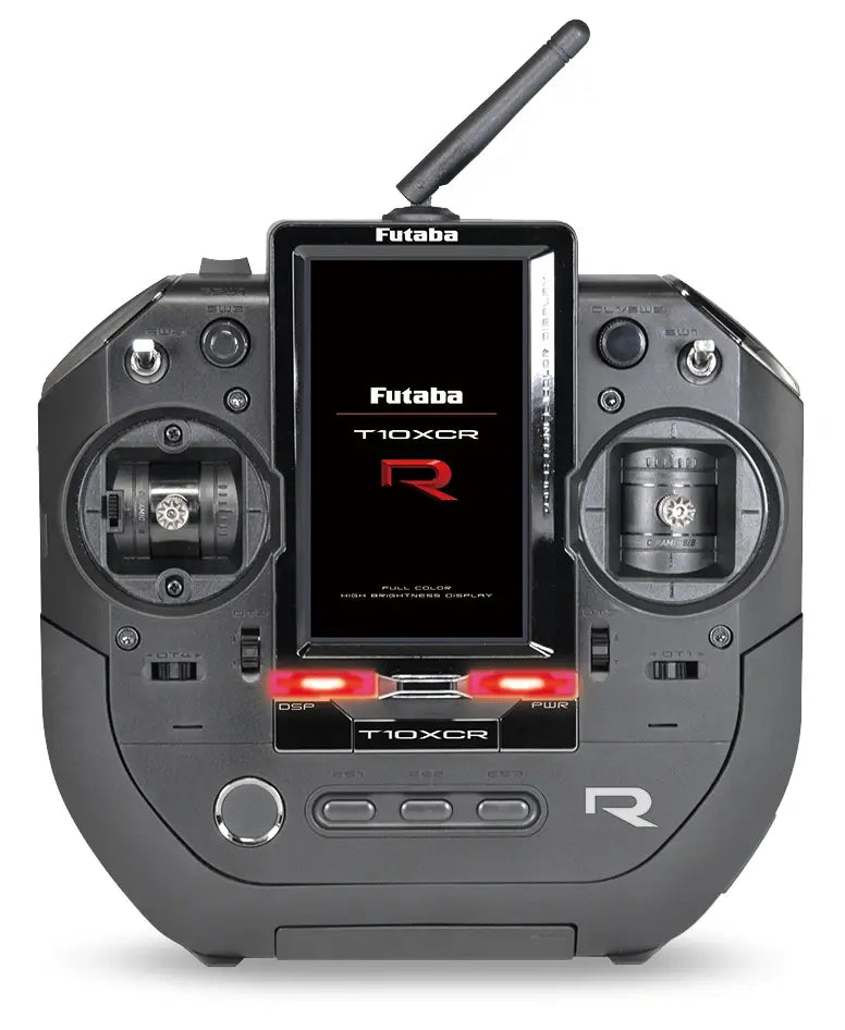 Futaba T10XCR radio F-4G/ T-FHSS SR/ T-FHSS/ S-FHSS + récepteur R404SBS 2.4GHz - Breizh Modélisme.
