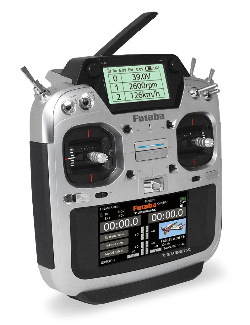 Radio Futaba T26SZ FASSTest26 + 3 récepteur R7208SB 2S LiPo