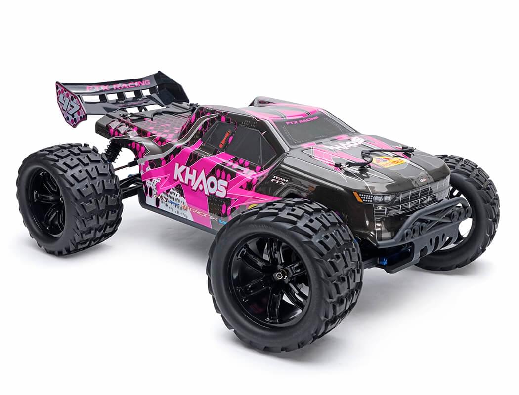 FTX Khaos 1/10 Truggy Tout-Terrain Brushless 3S 4WD – Fushia (FTX5564)