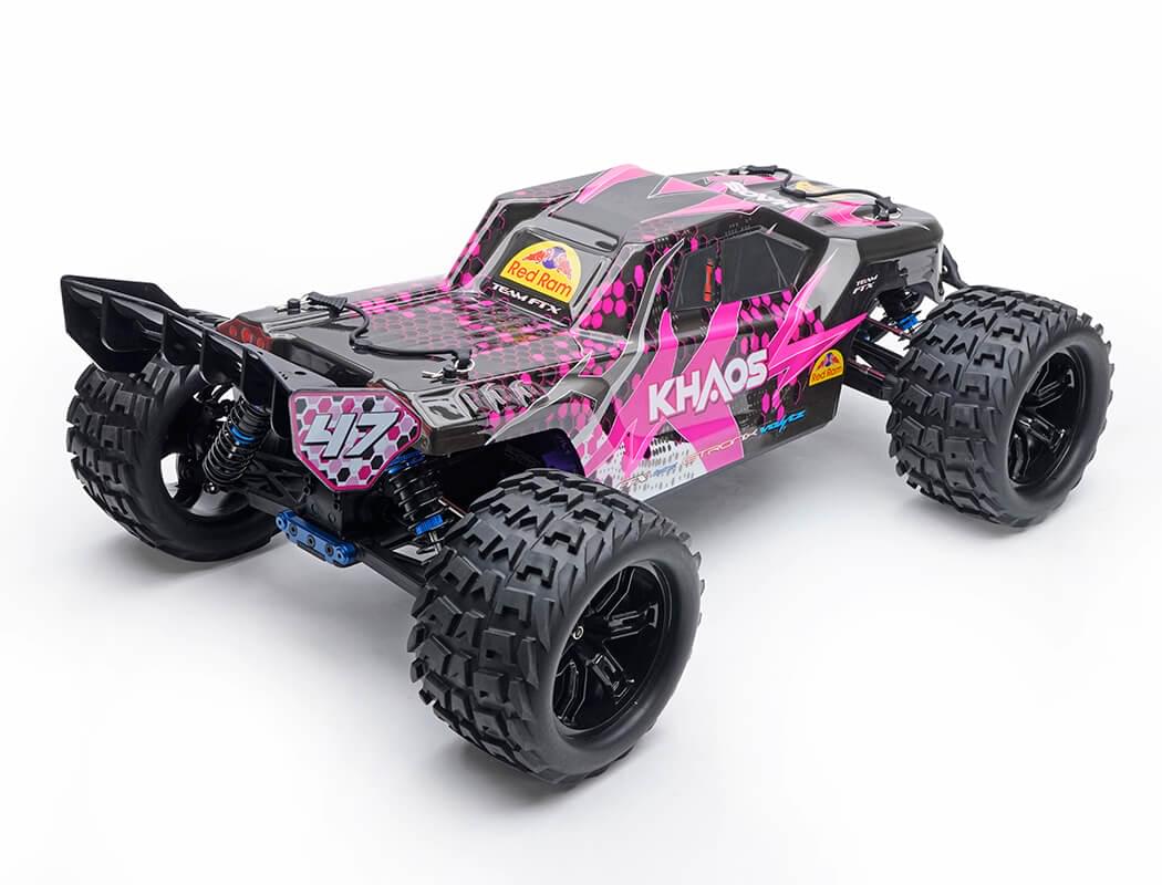 FTX Khaos 1/10 Tout Terrain Brushless 3S 4WD 5564 fushia