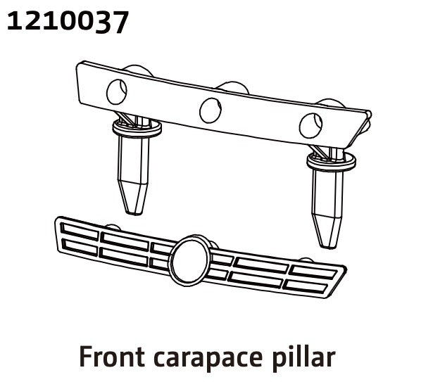 Calandre avant et support de carrosserie Demon Rally - 1210037