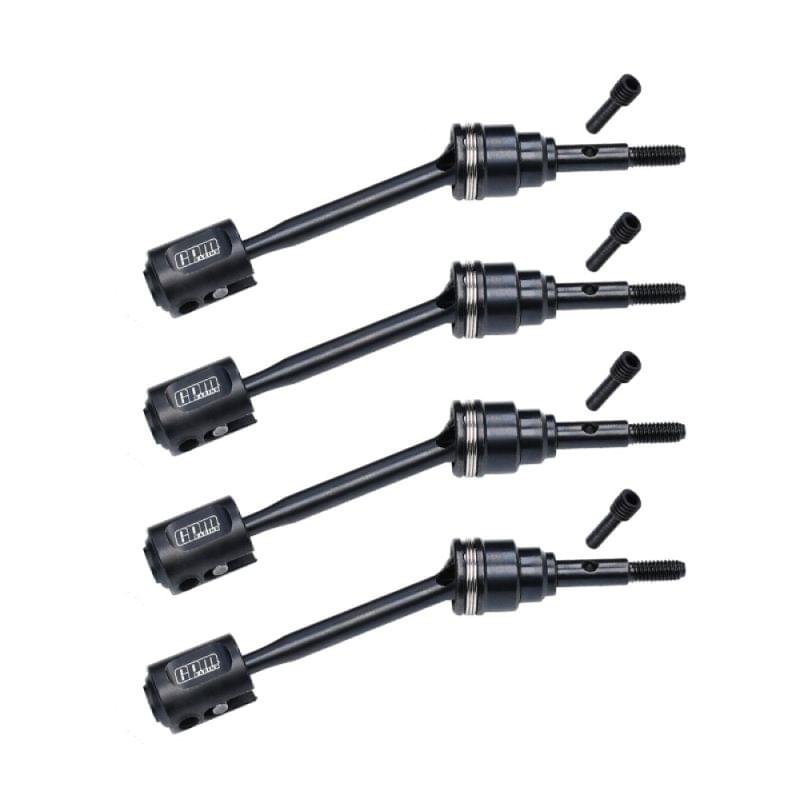 Arbres de transmission avant/arrière en acier au carbone noir (4) GPM TRX MiniMaxx - GPMTXMM050FRSBK - Breizh Modélisme.