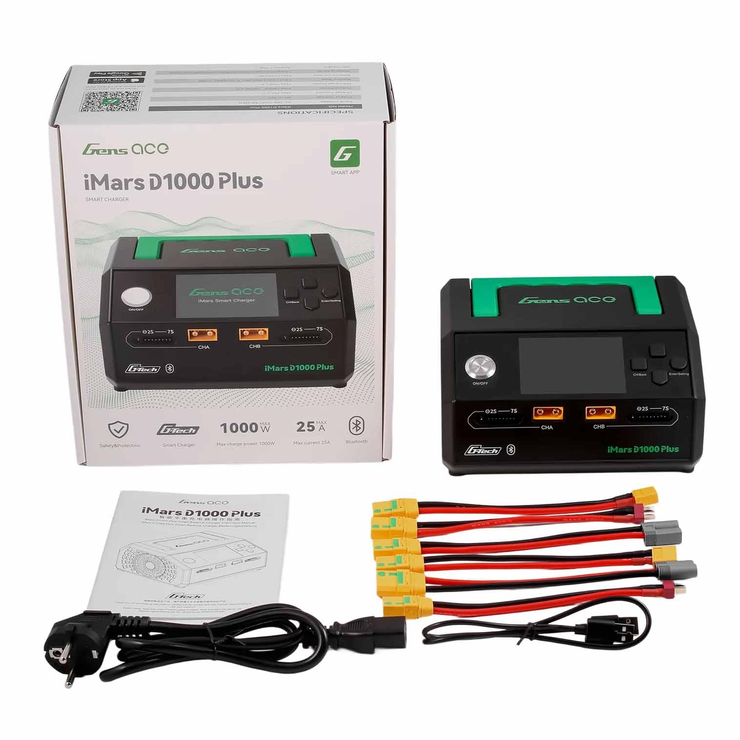Chargeur duo intelligent Gens ace iMars D1000 CA 1000 W G-Tech - GEAD1000-EB