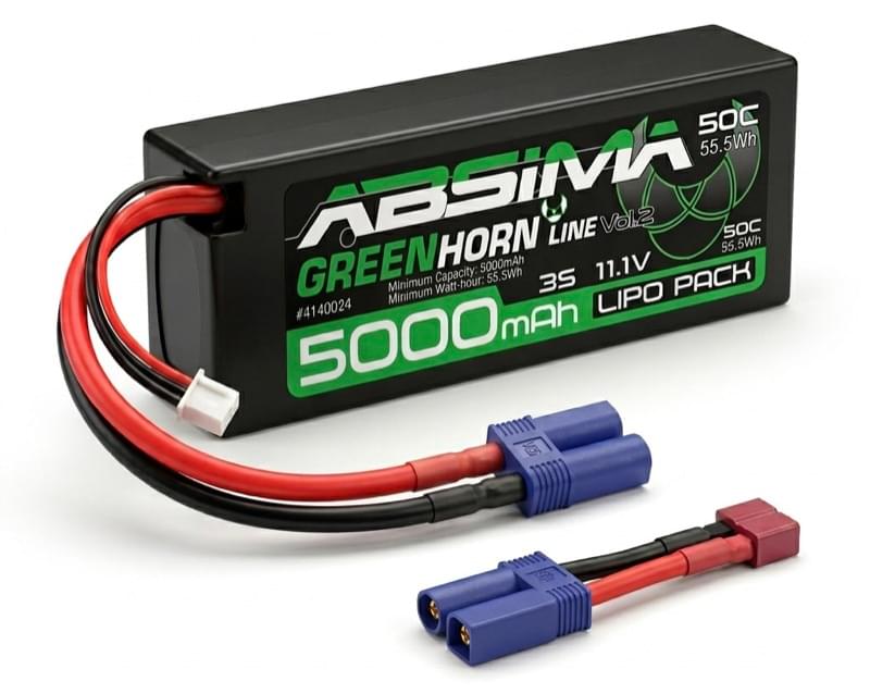 Batterie LiPo 3S 11,1V-50C 5000mAh EC5 et Dean T
