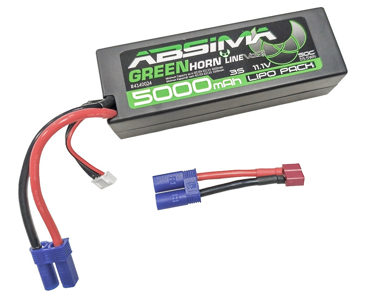 Batterie LiPo 3S 11,1V-50C 5000mAh SC (EC5/DEAN) Greenhorn Vol.2 - 4140024
