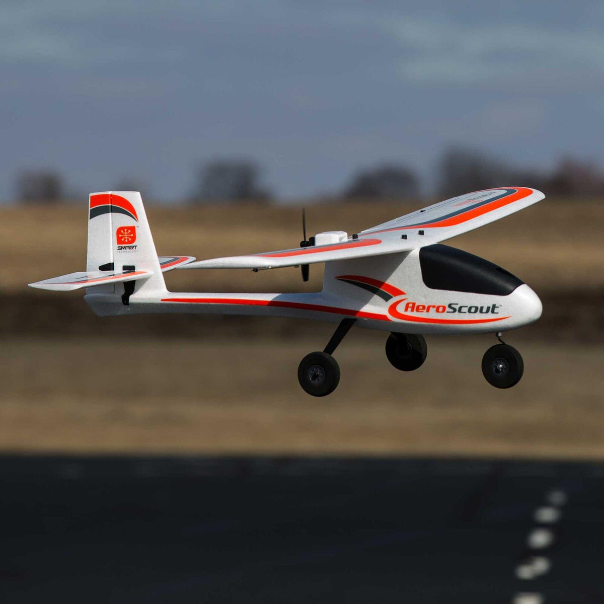 Avion RC HobbyZone AeroScout S 2 1.1m BNF Basic avec SAFE - Breizh Modélisme.