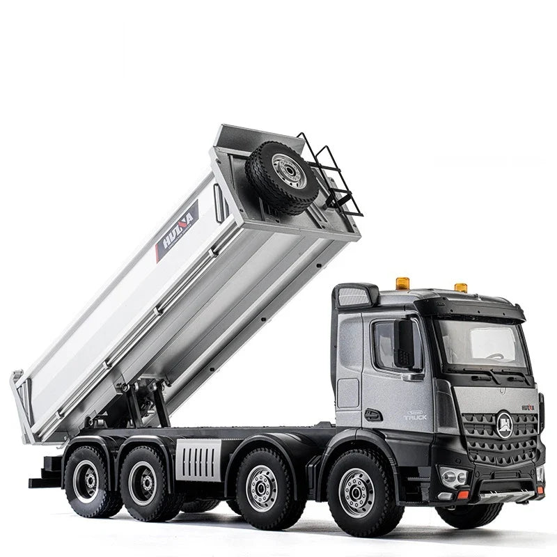 Camion benne télécommandé 1/14 HUINA Pro 13 canaux, 8 roues, avec godet en métal