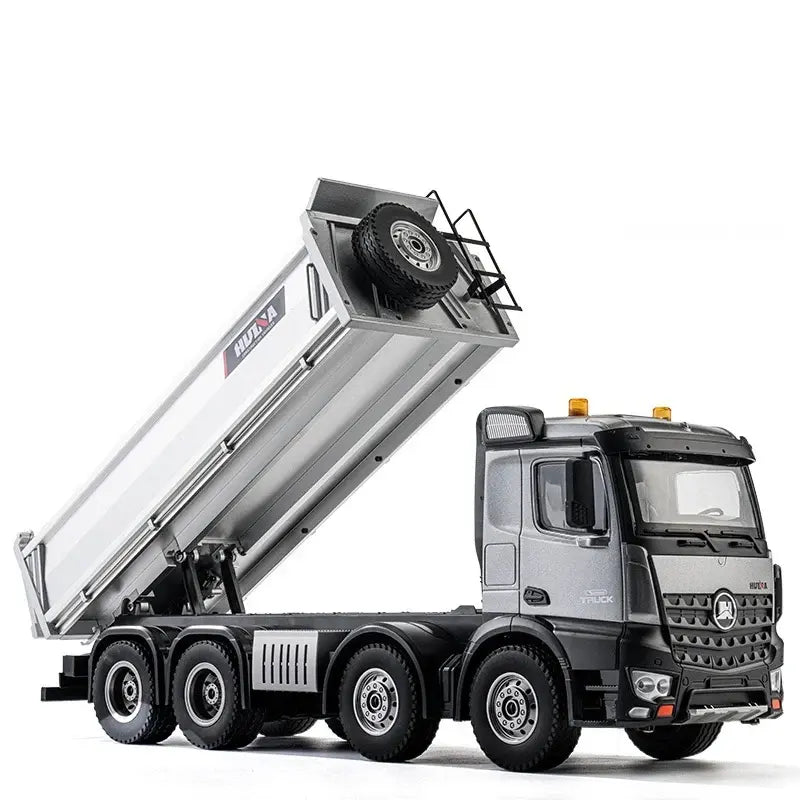 Camion benne télécommandé 1/14 HUINA Pro 13 canaux, 8 roues, avec godet en métal