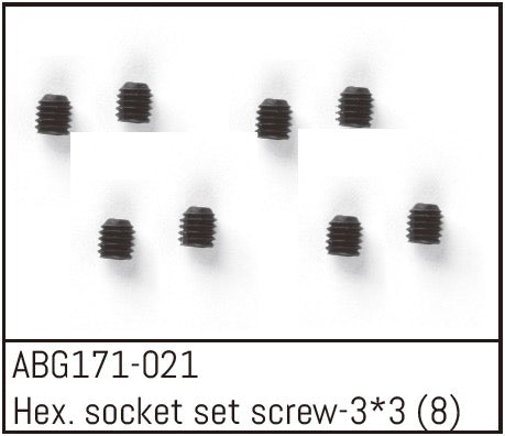Vis sans tête à six pans creux M3*3 (8) pour G171/172/173/174 - 71-021