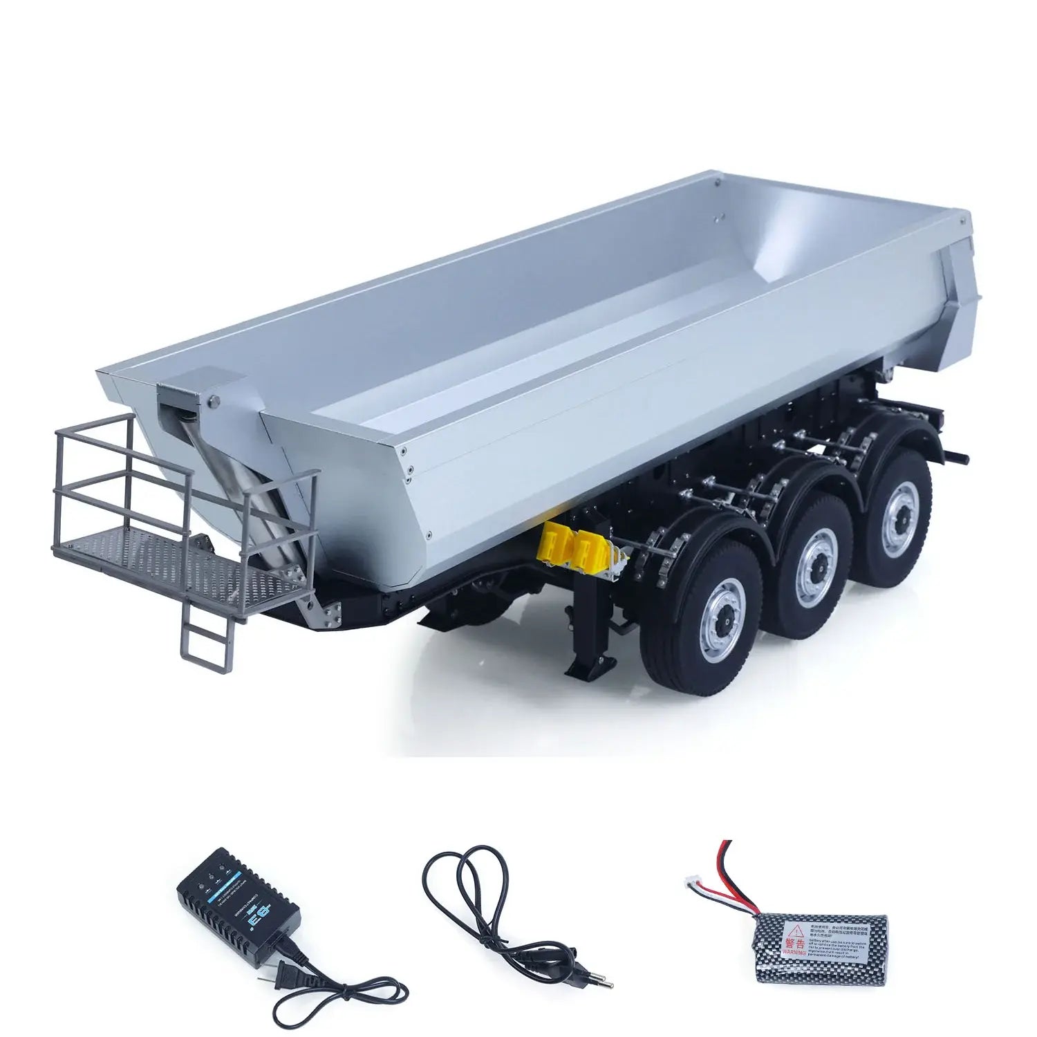 Remorque pour camion 1/14 Huina Scania Kabolite K770S métal gris
