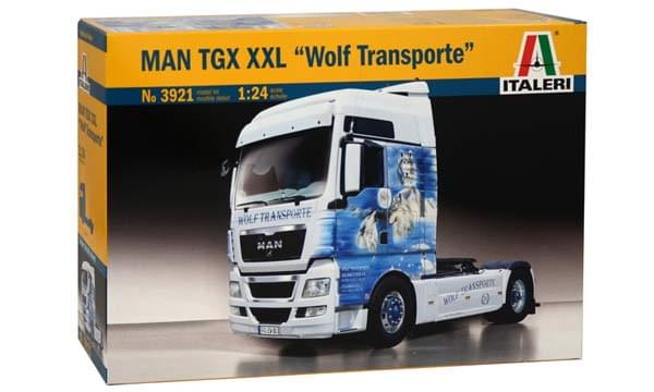 Maquette camion MAN TGX XXL Wolf Transporte - Italeri 3921