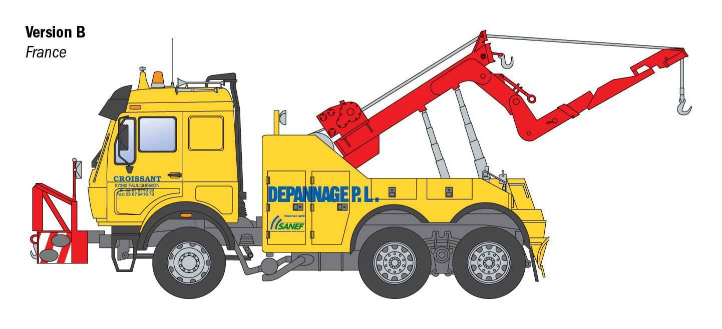 Maquette camion Mercedes-Benz Wrecker 1/24 - Italeri I93808