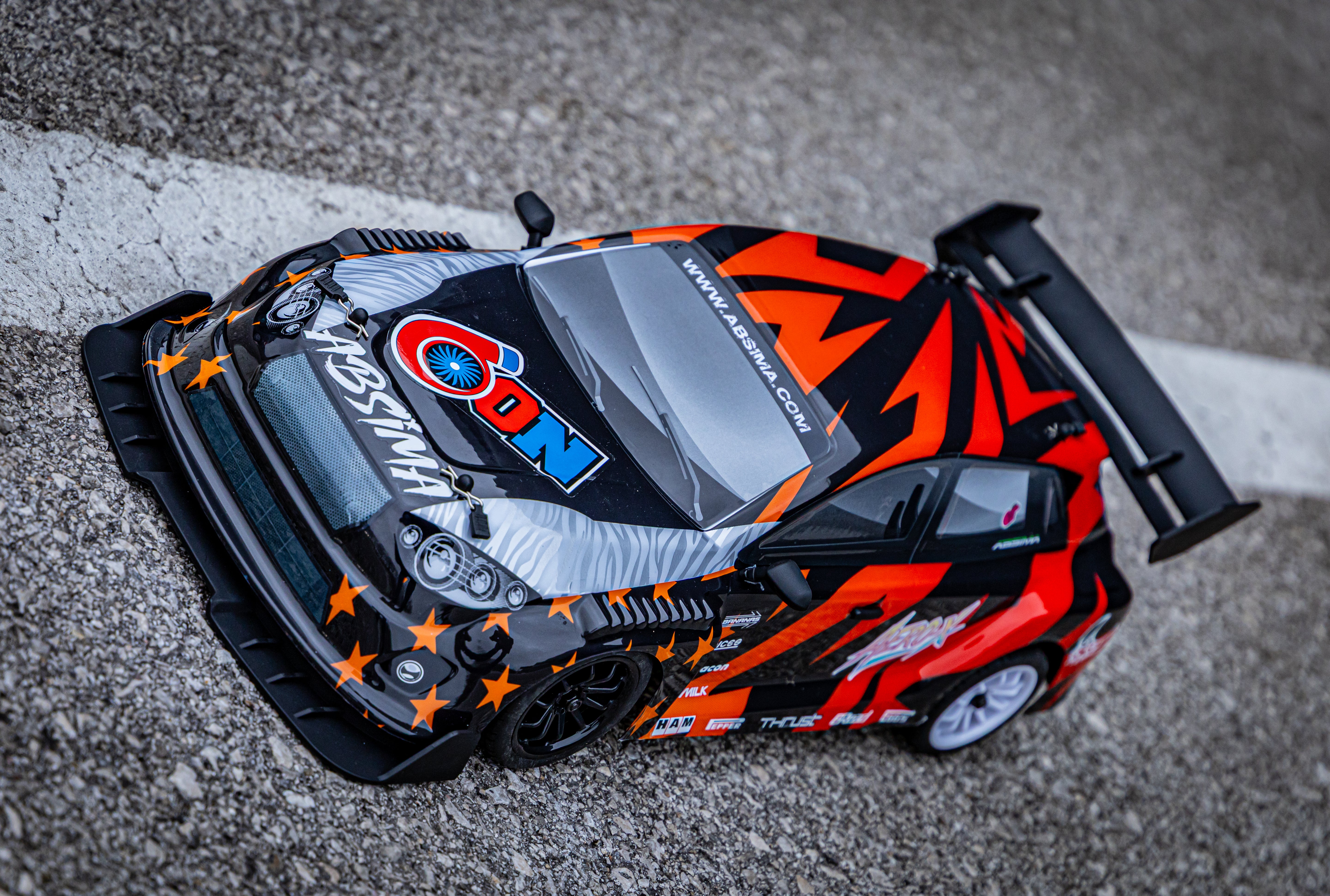 Piste Absima 1/10 "Aero-X" charbon 4WD RTR 12230 version Pack