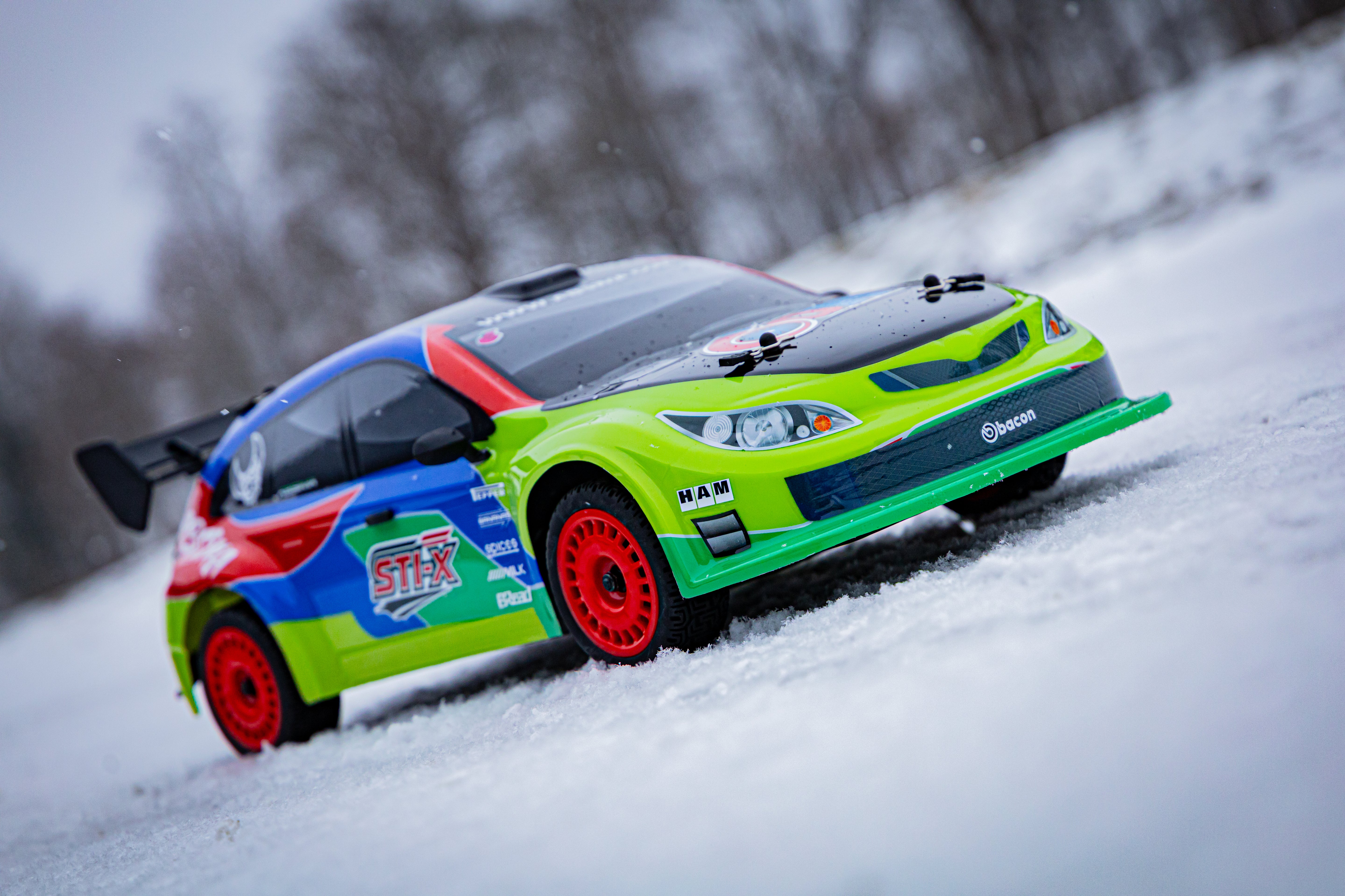 Rallye Absima 1/10 "STi-X" brushless 4WD RTR 12234 version Pack lipo 2S