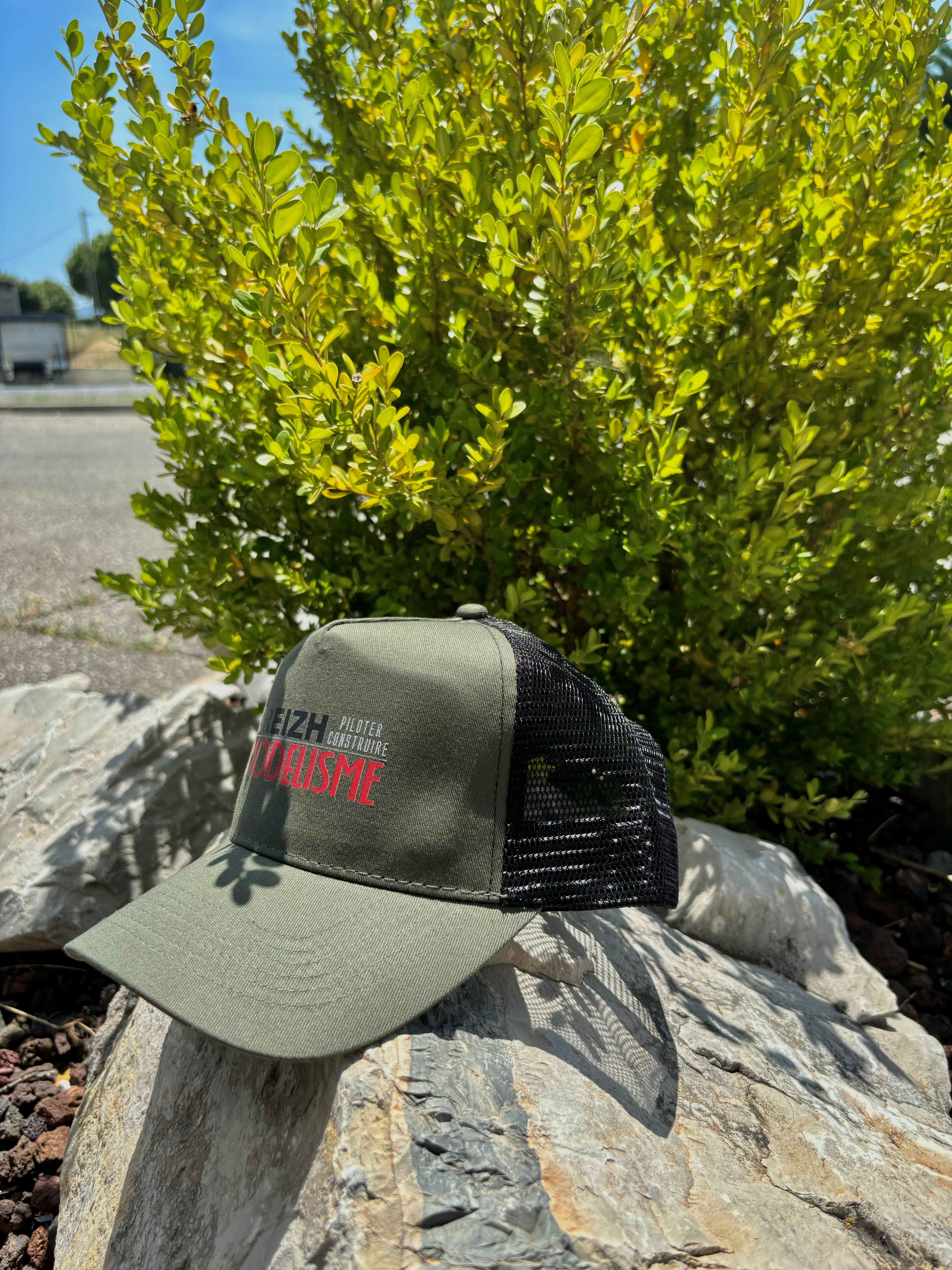 Casquette Breizh Modelisme trucker kaki - Breizh Modélisme.