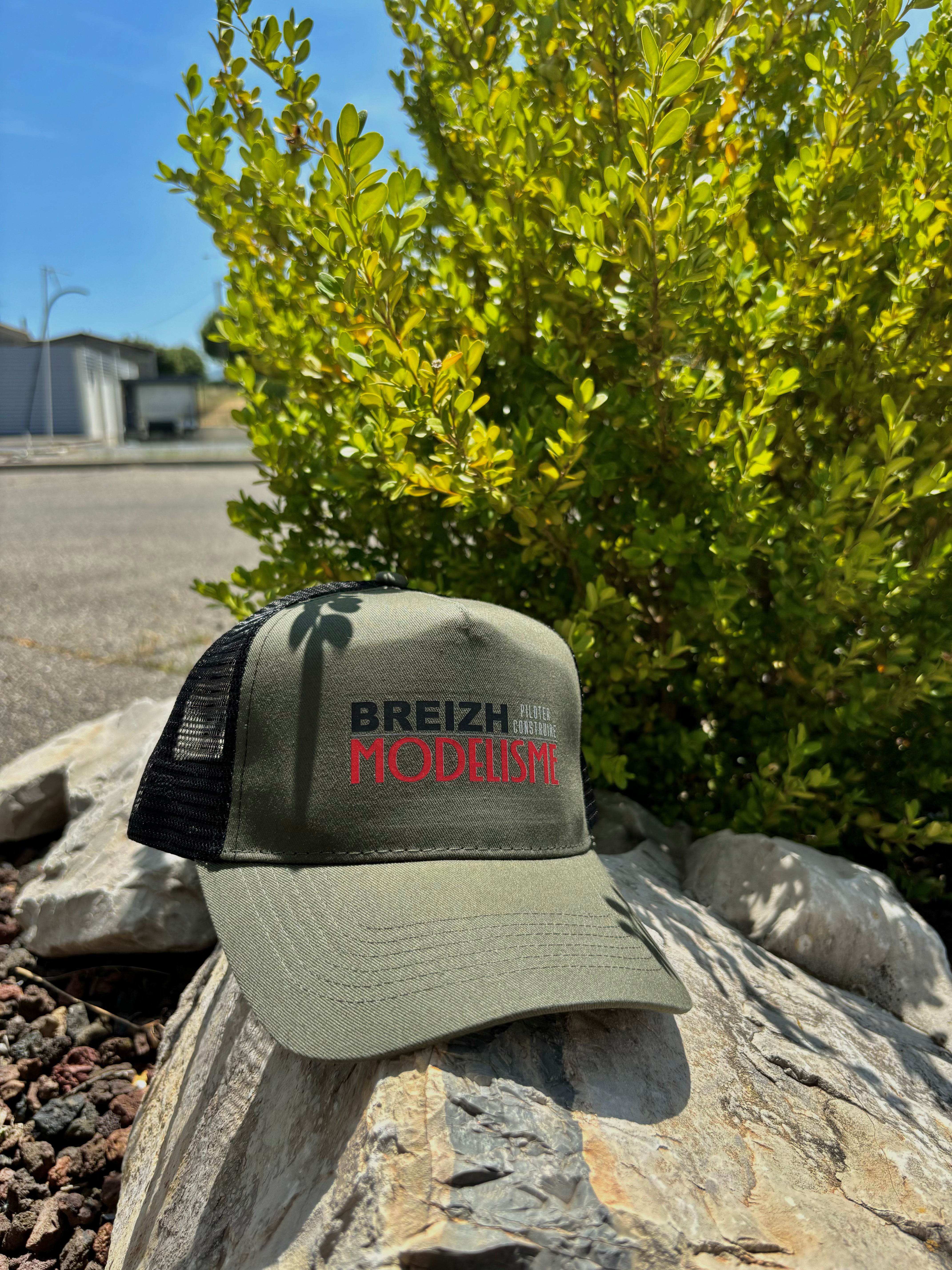 Casquette Breizh Modelisme trucker kaki - Breizh Modélisme.