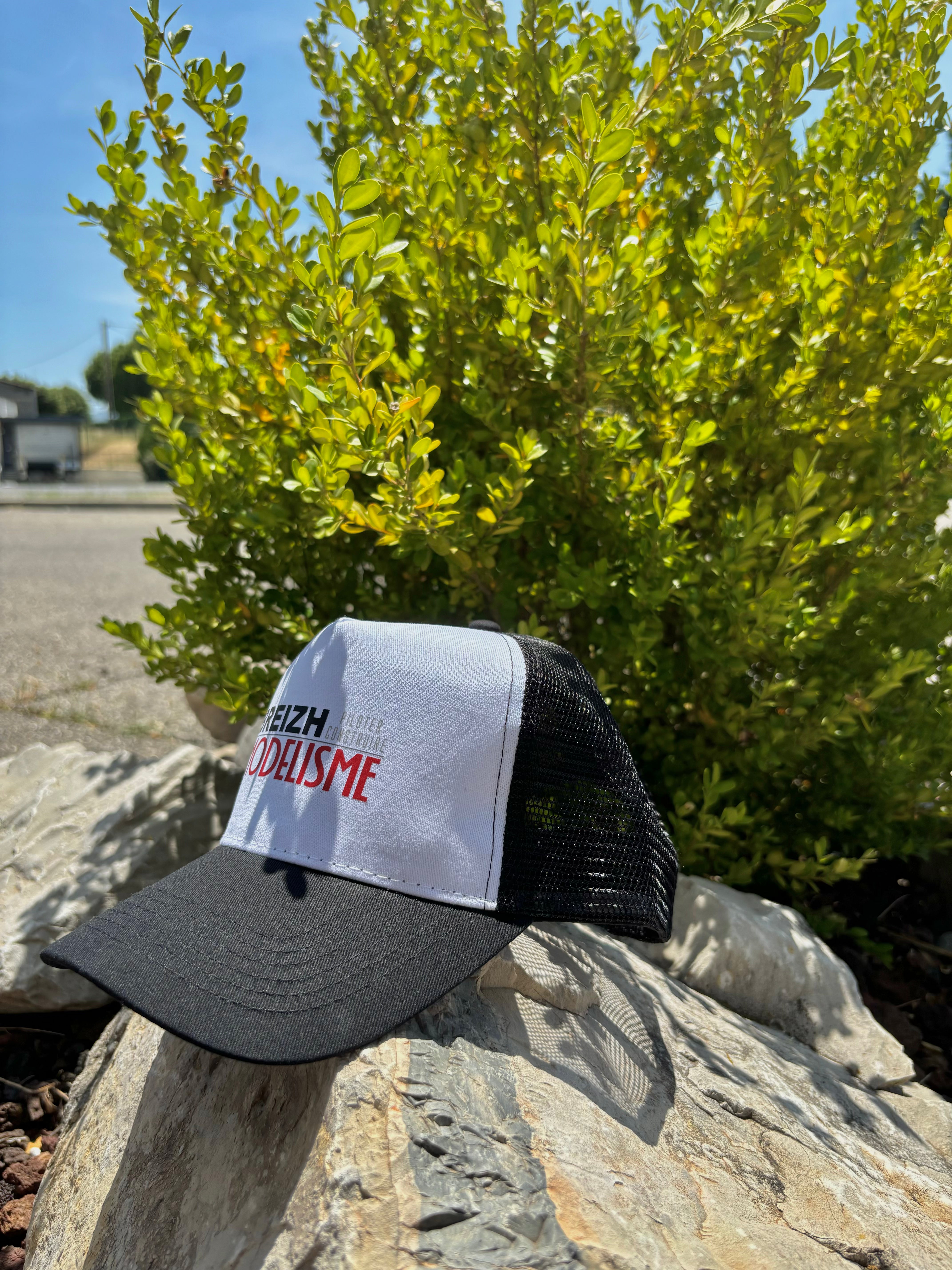 Casquette Breizh Modelisme trucker noir blanc - Breizh Modélisme.