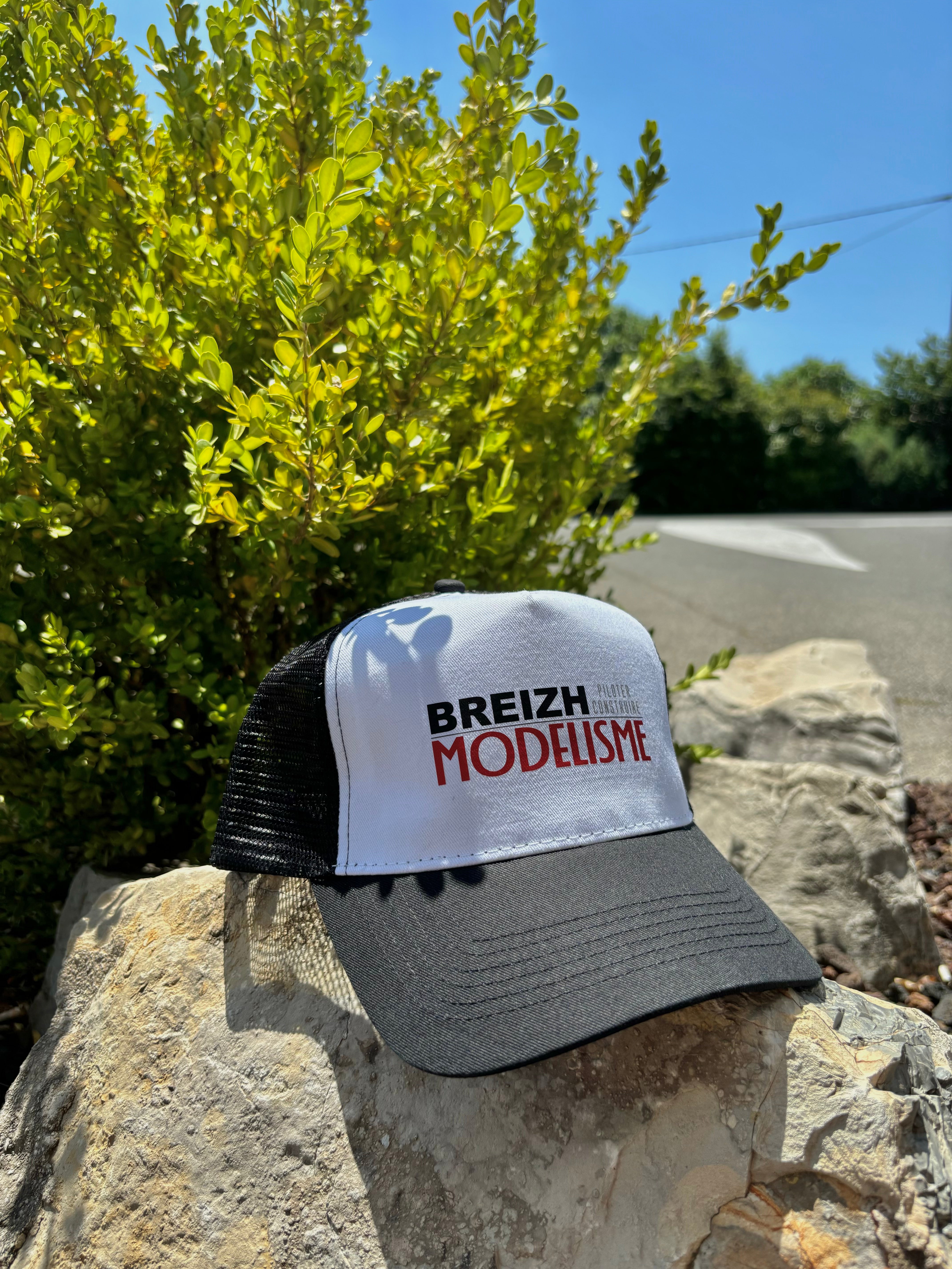 Casquette Breizh Modelisme trucker noir blanc - Breizh Modélisme.