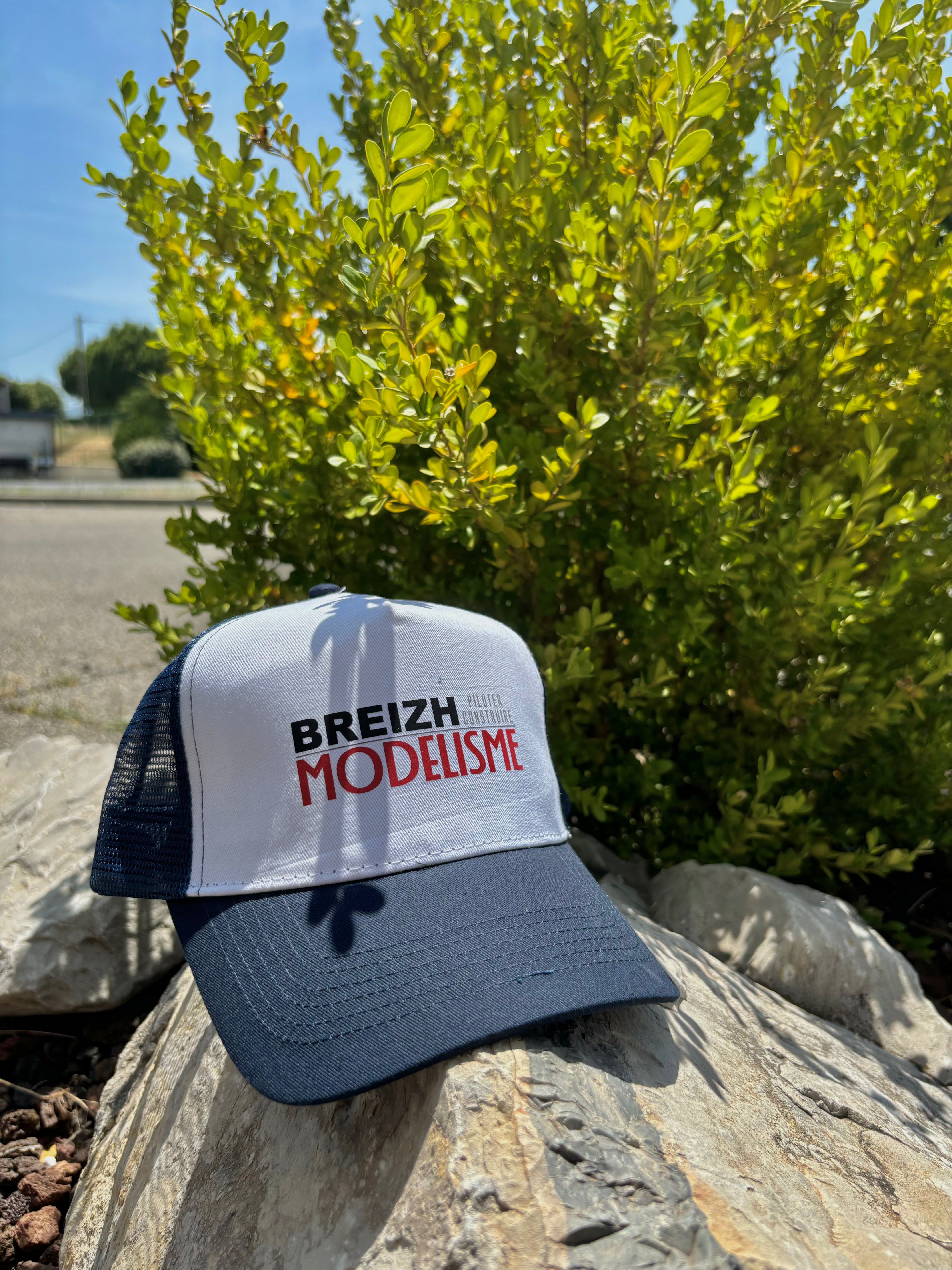 Casquette Breizh Modelisme trucker bleu blanc - Breizh Modélisme.