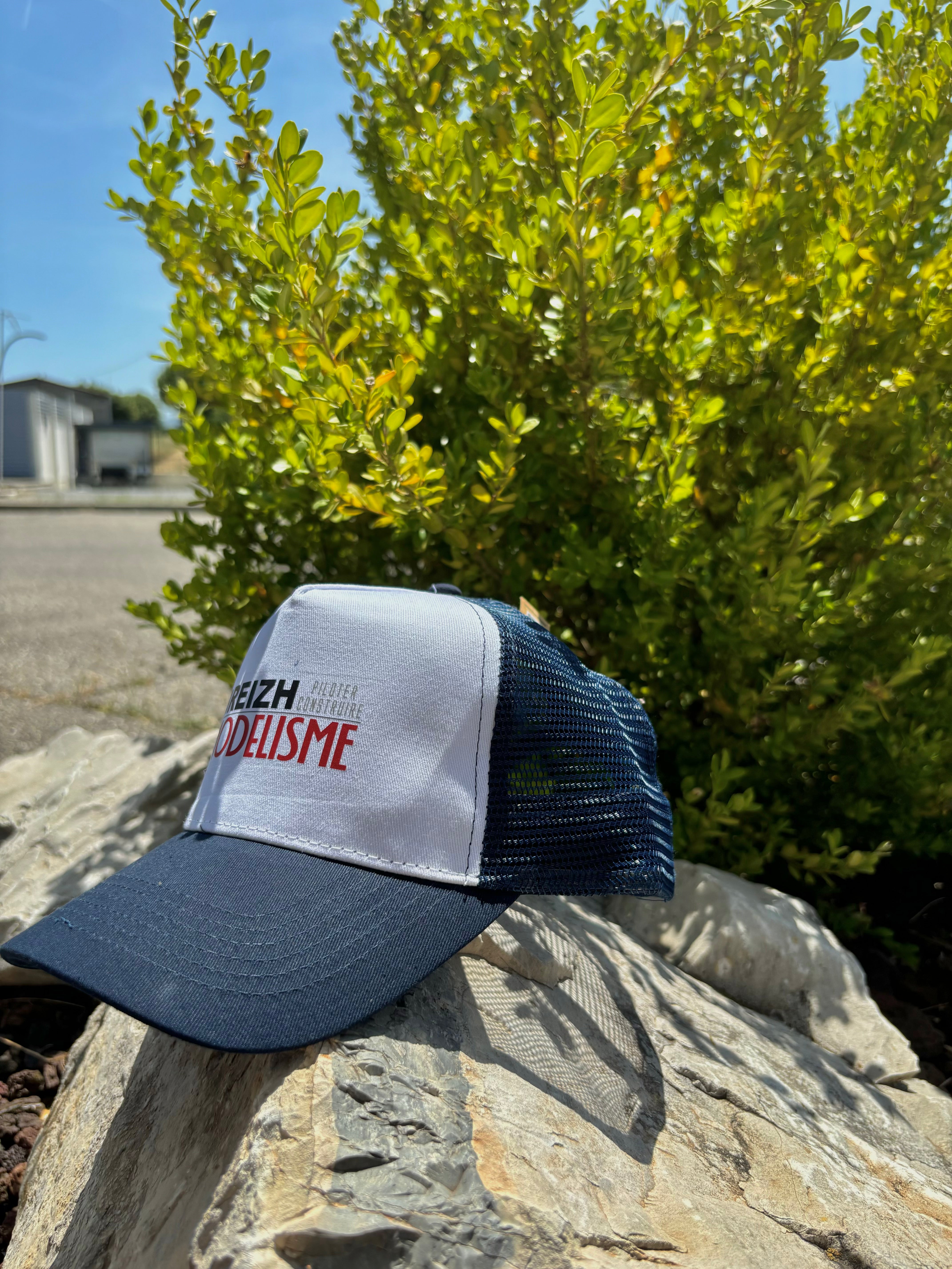Casquette Breizh Modelisme trucker bleu blanc - Breizh Modélisme.