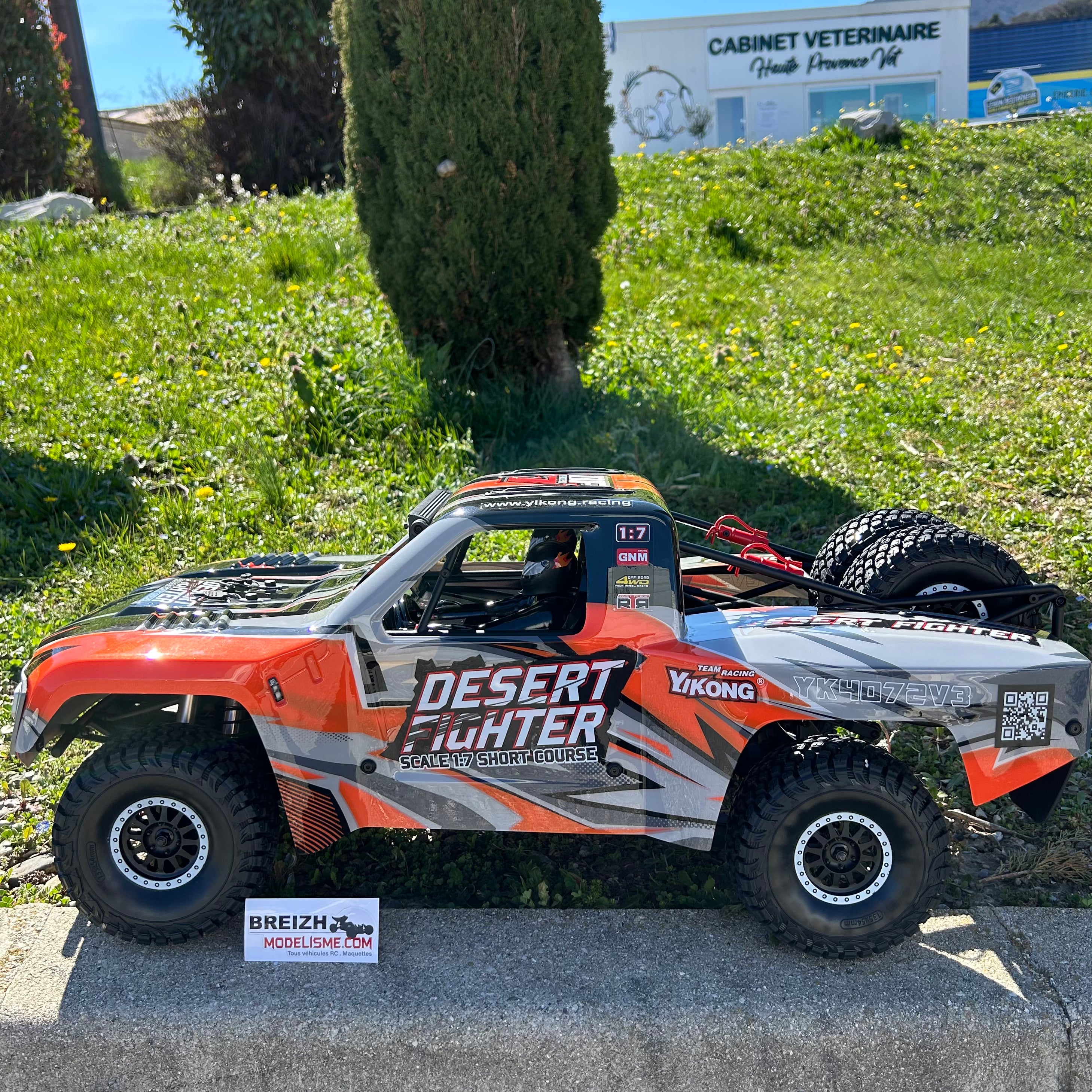 Short Course Desertfighter Yikong DF7 V3 1/7 rouge - YK4072B
