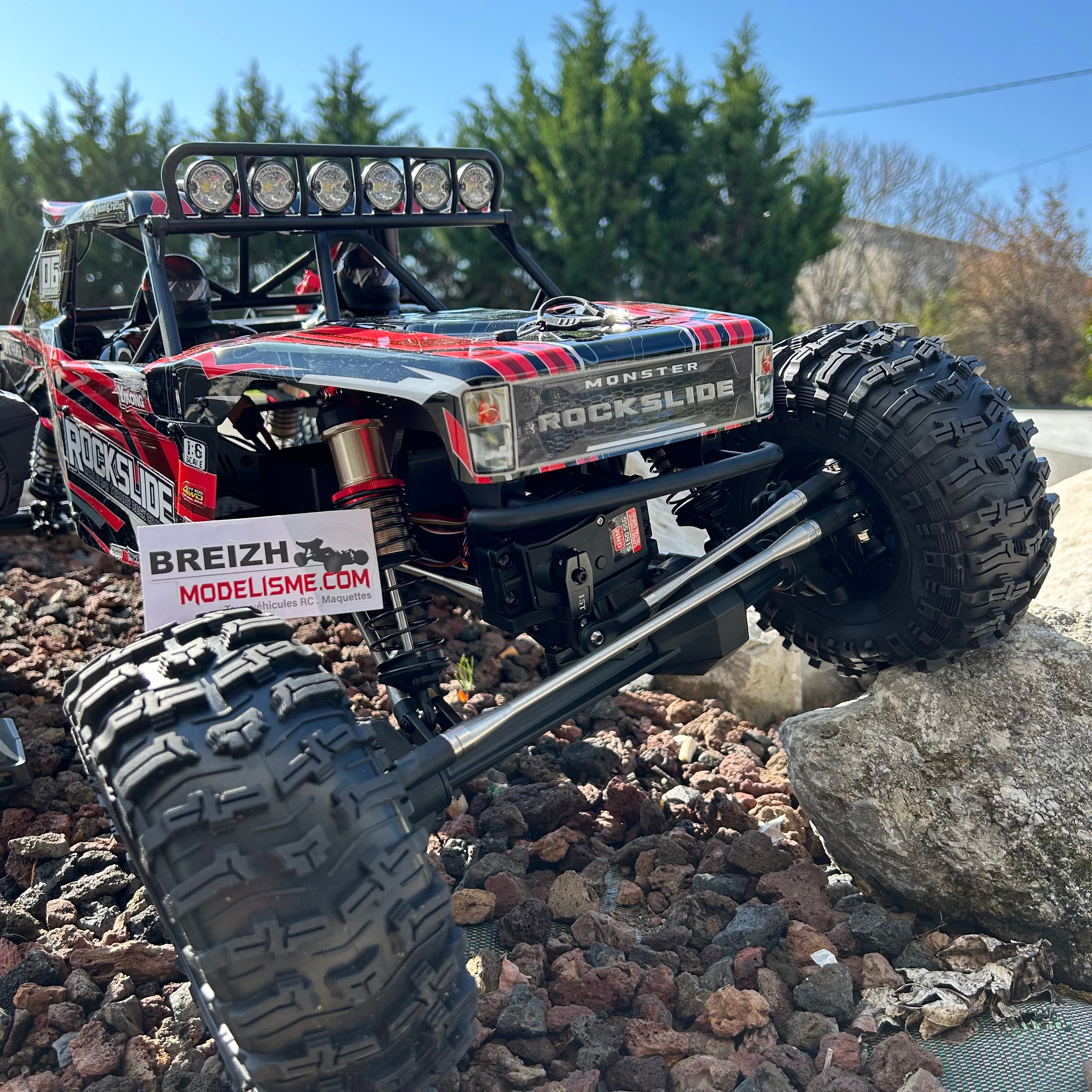 Crawler Yikong Rock Scale Slide 1/6 - YK4061 rouge