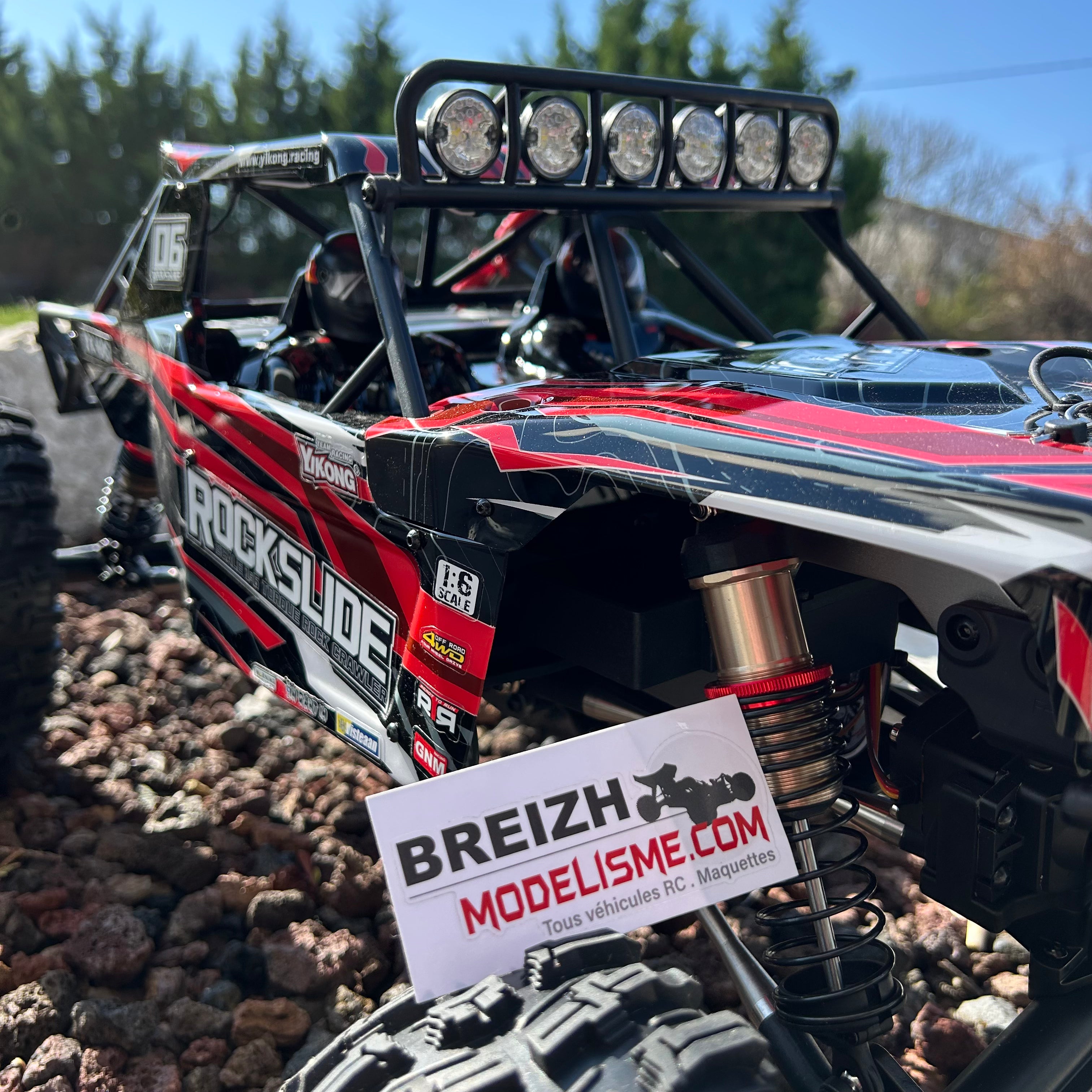 Crawler Yikong Rock Scale Slide 1/6 - YK4061 rouge