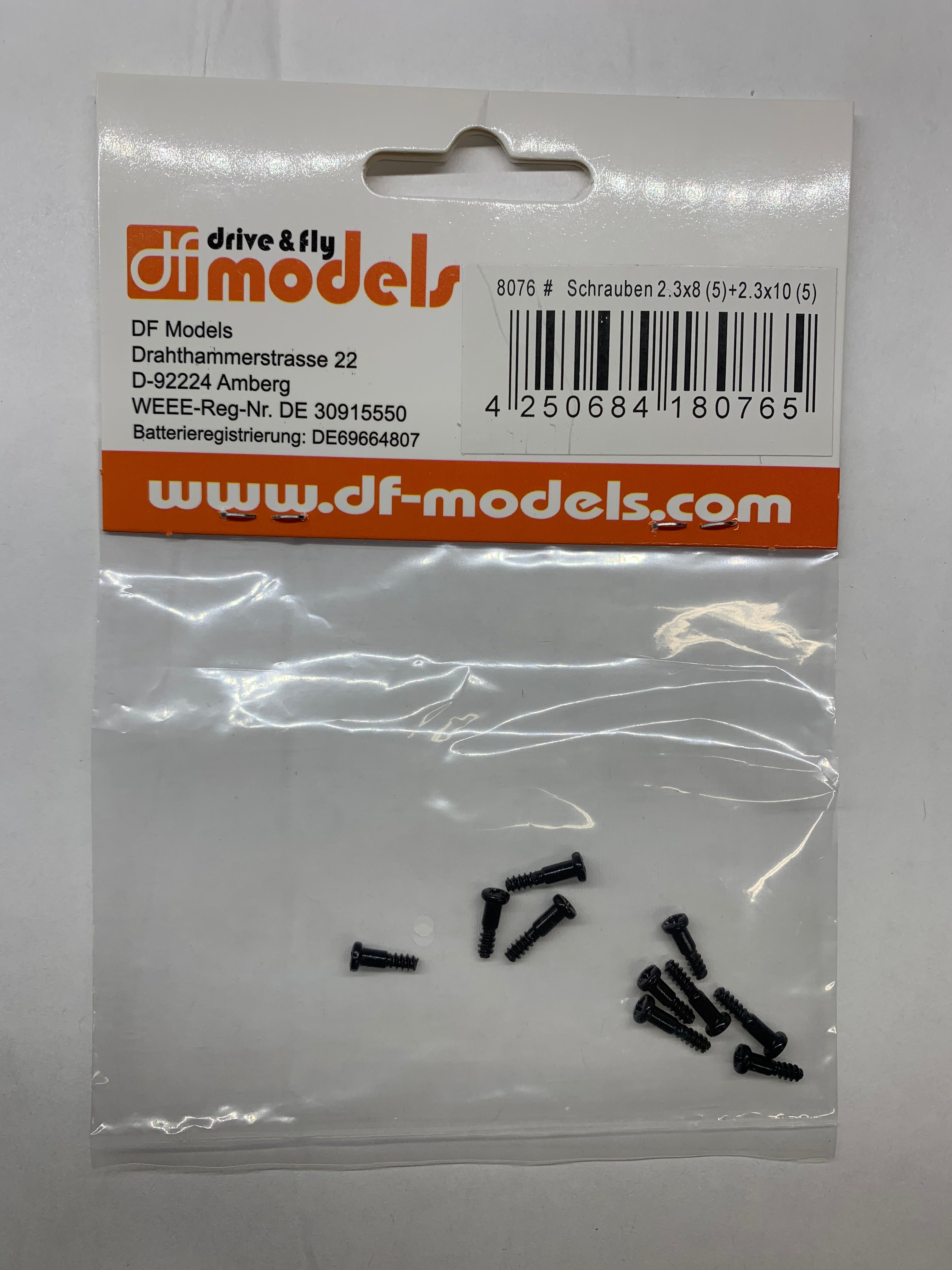 Vis (2.3x8) (x5) + (2.3x10) (x5) - DF Models 8076