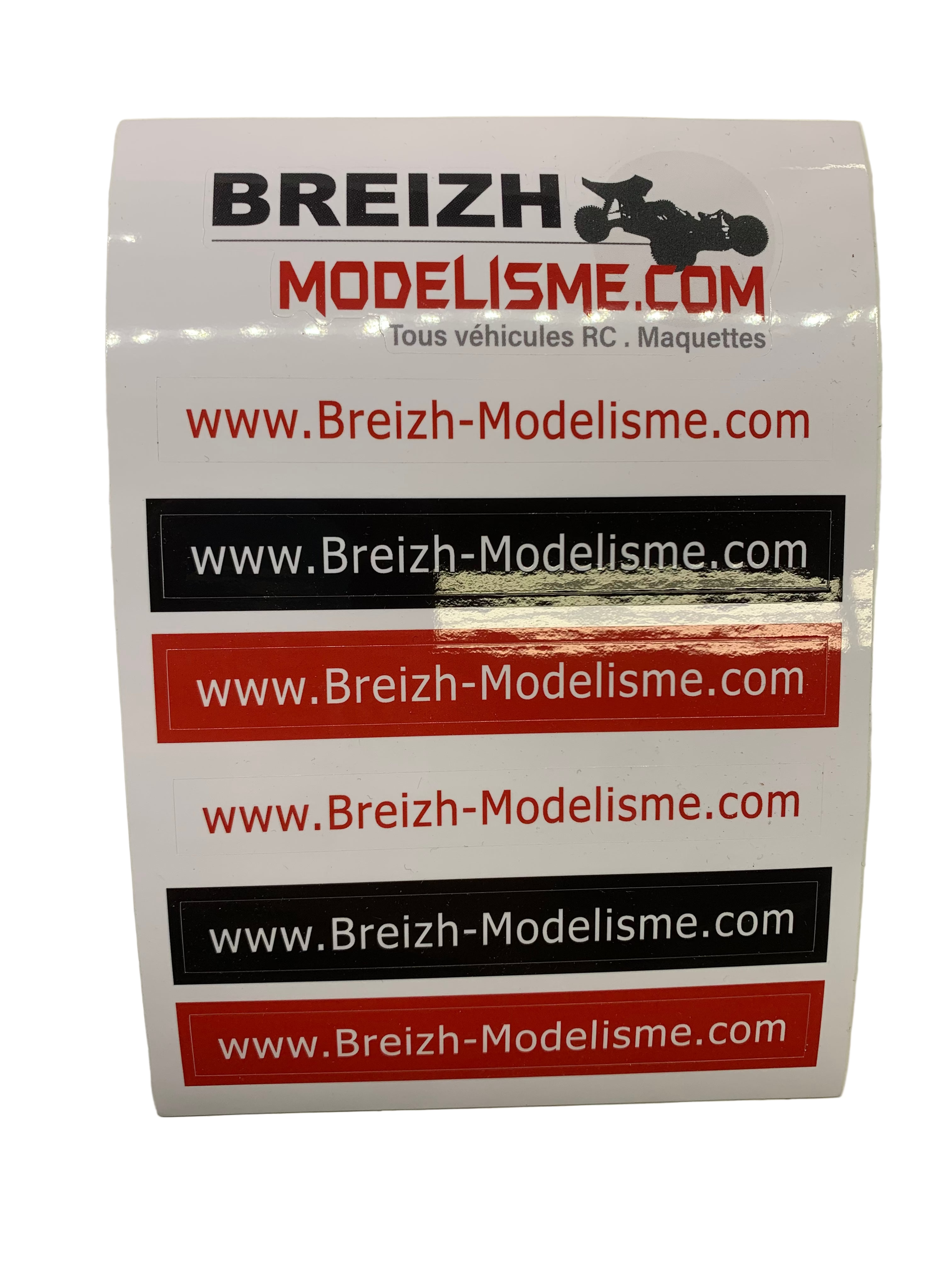 Planche A5 de 6 Stickers Breizh Modelisme (15 x 10 cm)