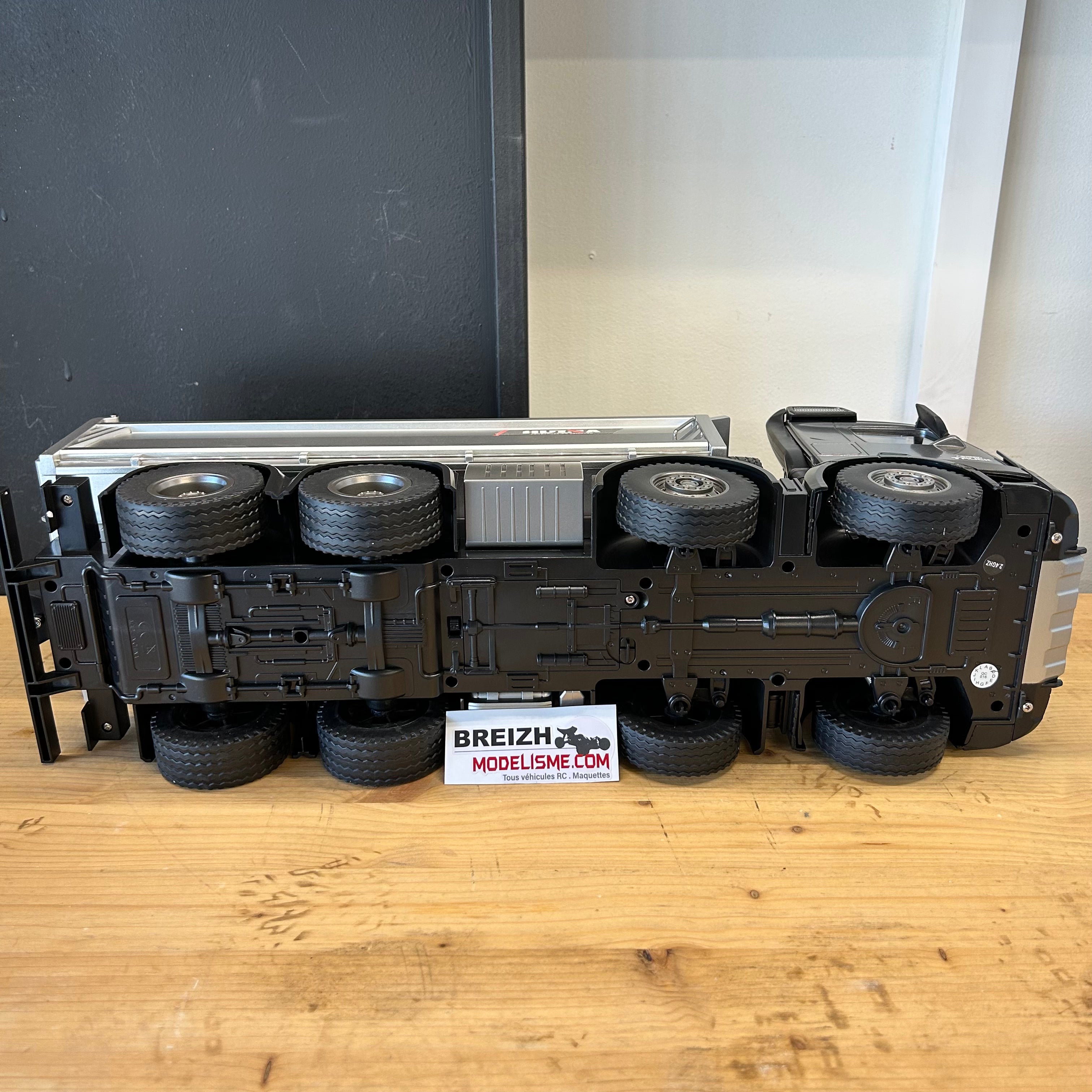 Camion benne télécommandé 1/14 HUINA Pro 13 canaux, 8 roues, avec godet en métal