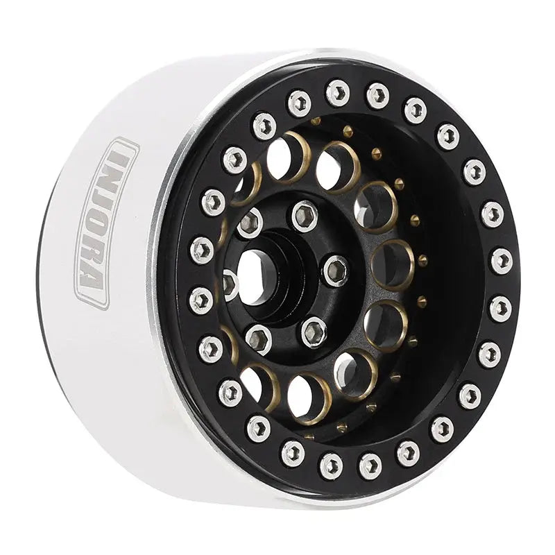 4 jantes INJORA 1,9" en laiton avec déport de -10 mm pour crawlers RC 1/10 (W1957) gris - Breizh Modélisme.
