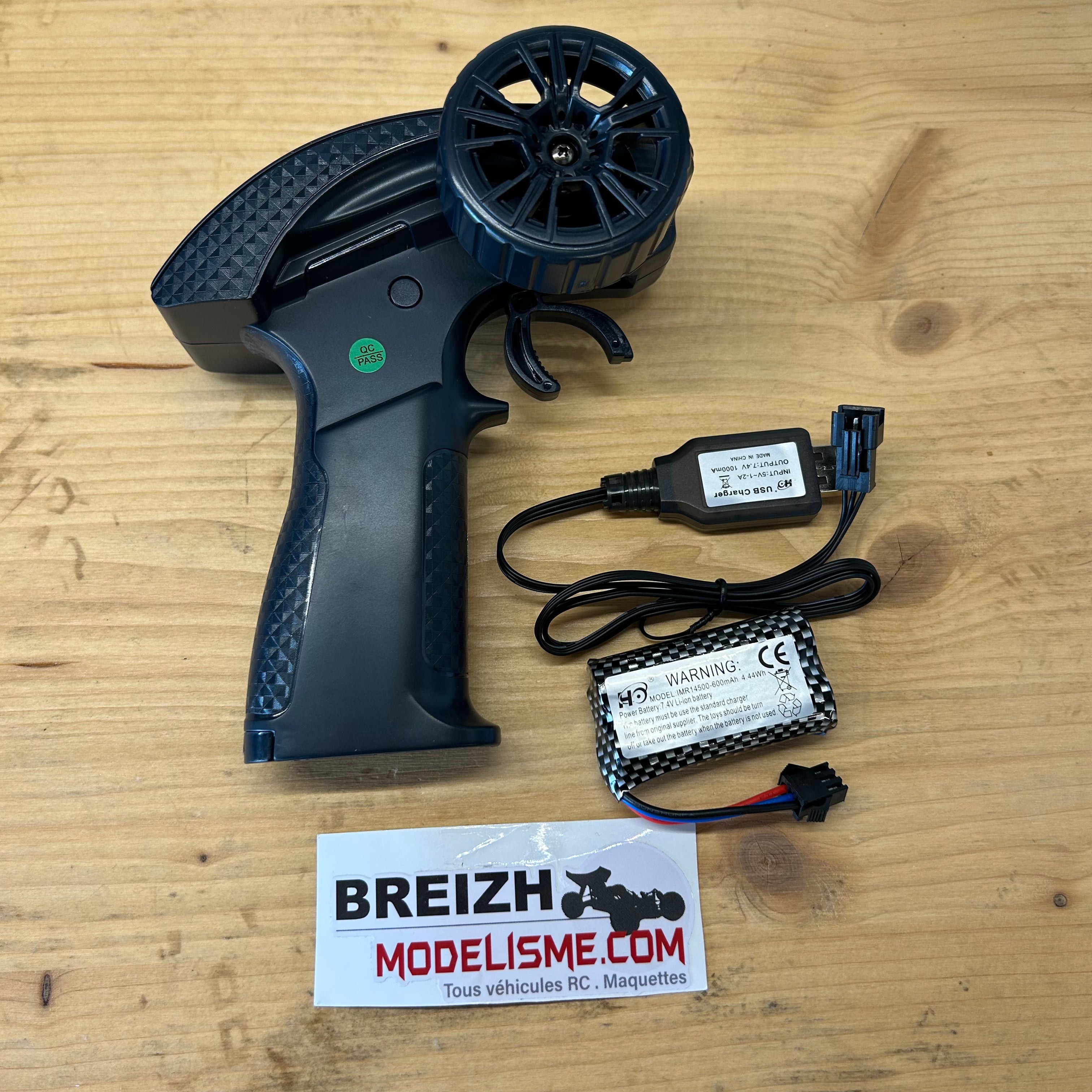 Char haute vitesse E-ZEE RC 1/16 RIPSAW - gris