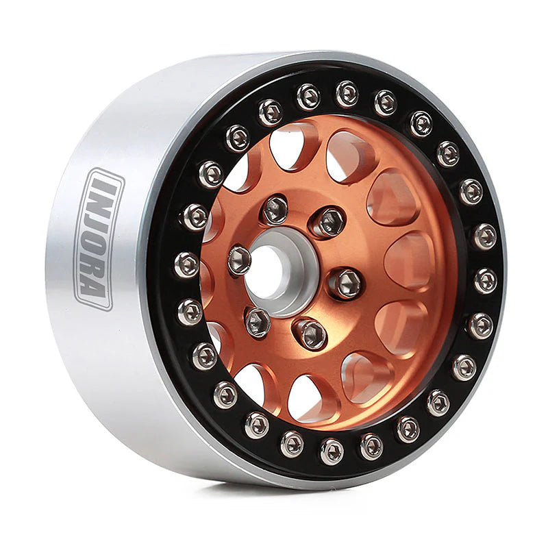 4 jantes en laiton noir ondulé Injora 0,7" D19 pour 1/30 SCX30 (W7005) - Breizh Modélisme.
