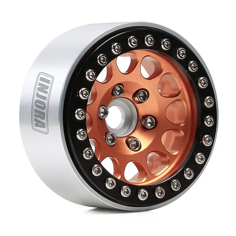 4 jantes en laiton noir ondulé Injora 0,7" D19 pour 1/30 SCX30 (W7005) - Breizh Modélisme.