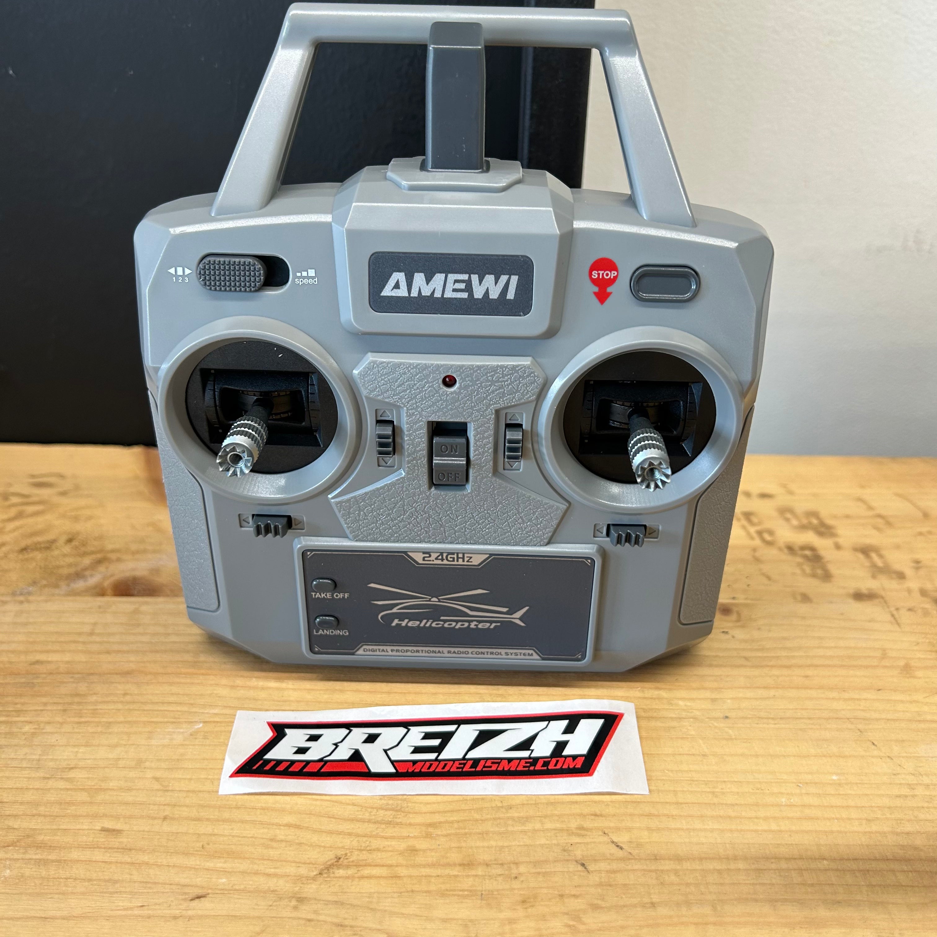 Hélicoptère RC Brushless ADAC H145 Amewi – 6 Canaux 6G RTF, Rotor 5 Pales